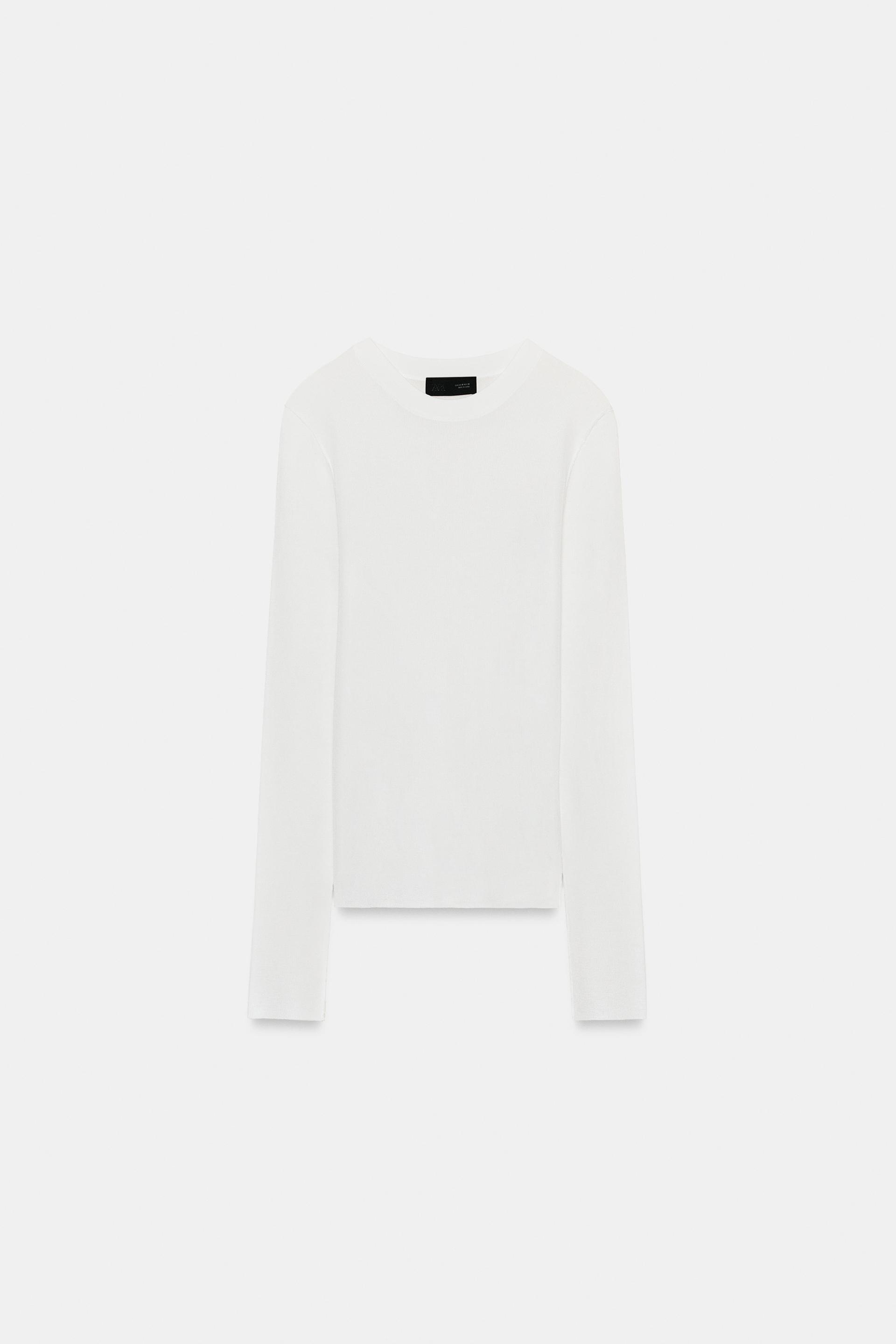 SEMI-SHEER KNIT TOP by ZARA