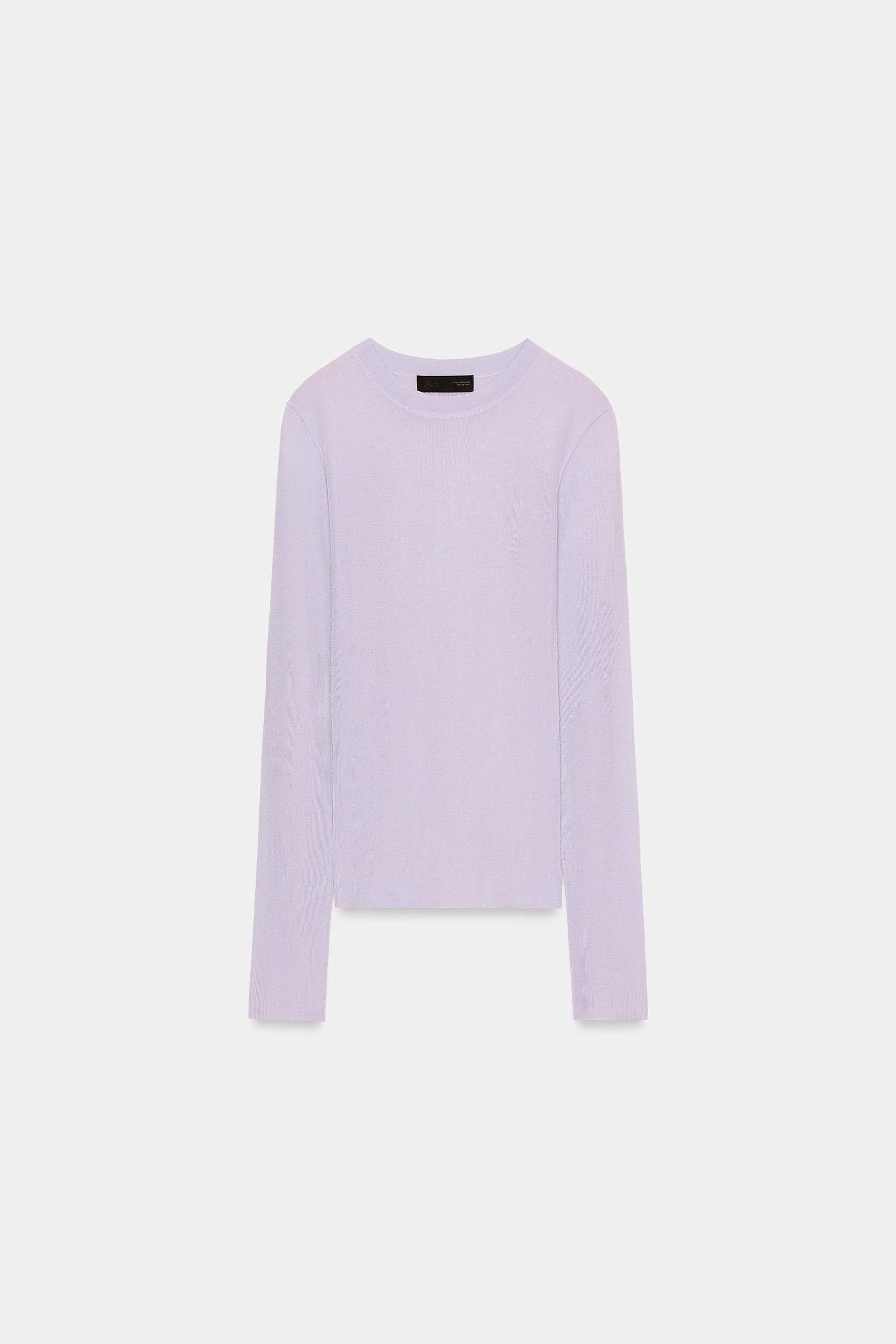 SEMI-SHEER KNIT TOP by ZARA