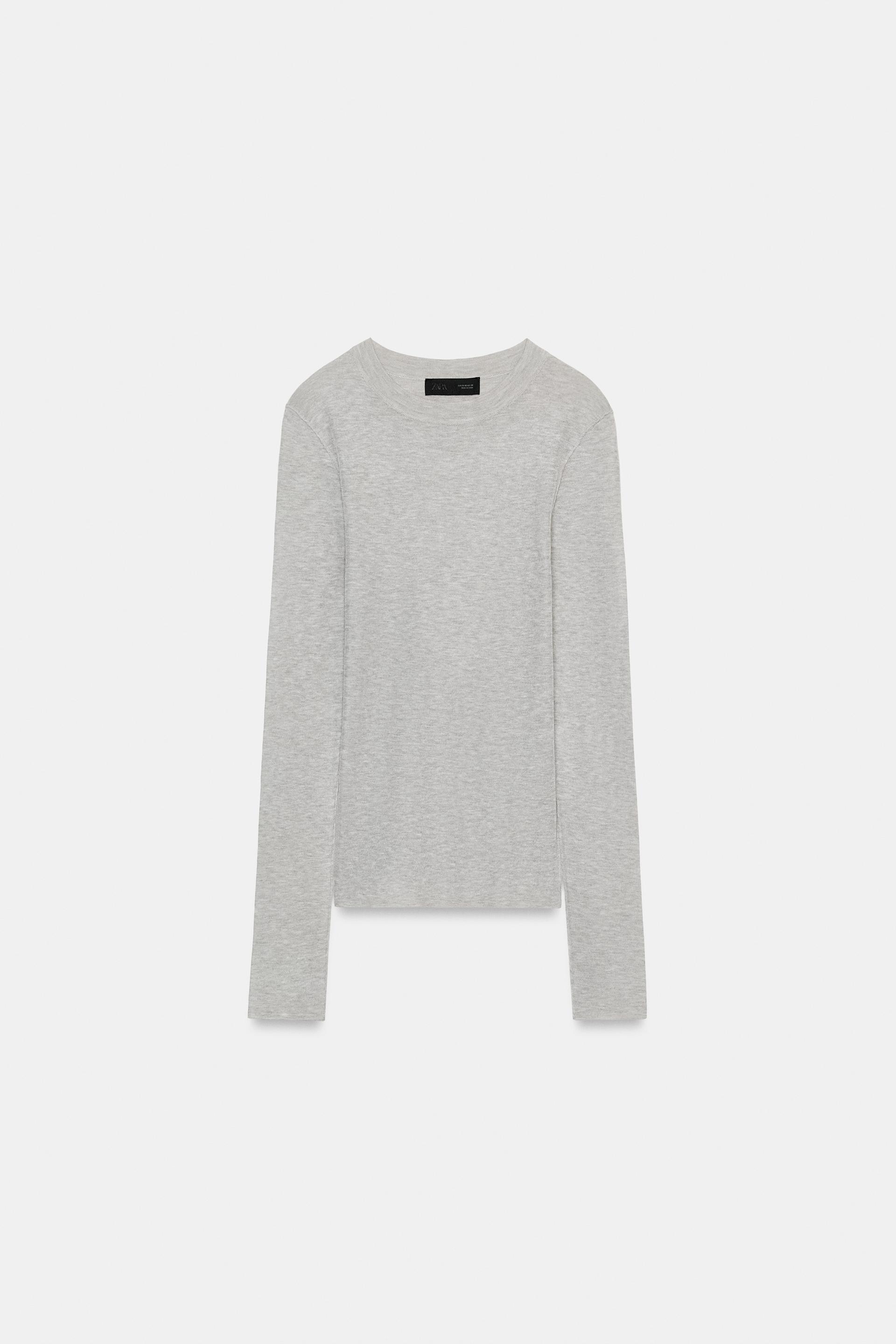SEMI-SHEER KNIT TOP by ZARA
