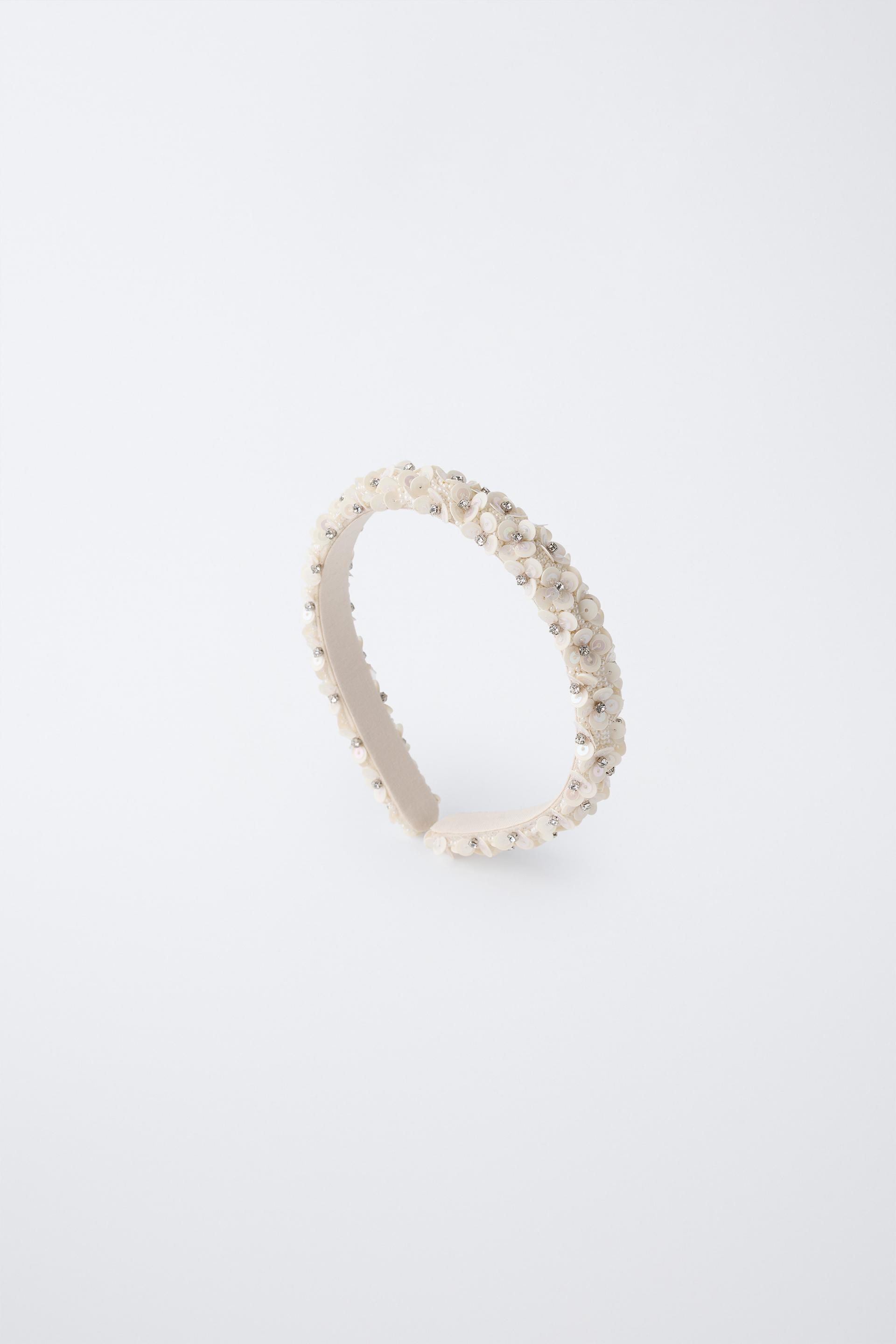 SEQUIN AND GLITTER HEADBAND by ZARA