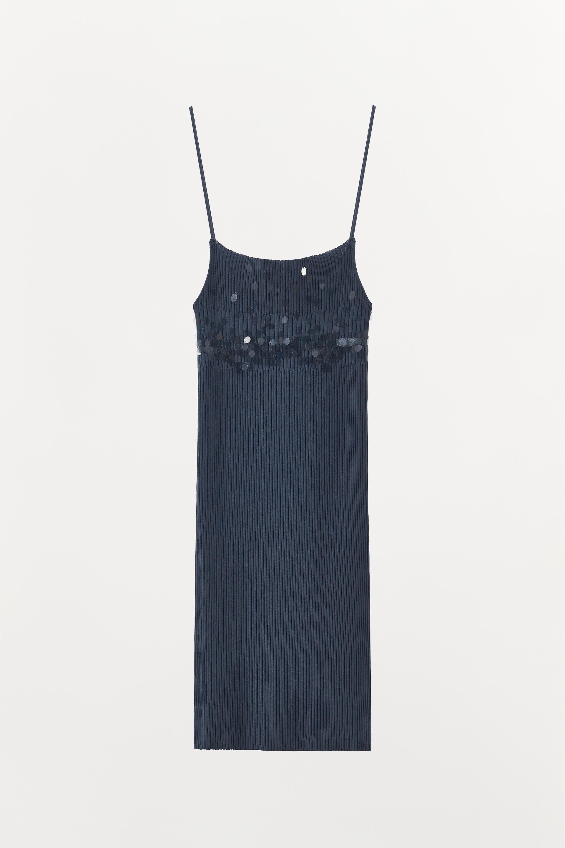 SEQUIN RIB KNIT DRESS by ZARA
