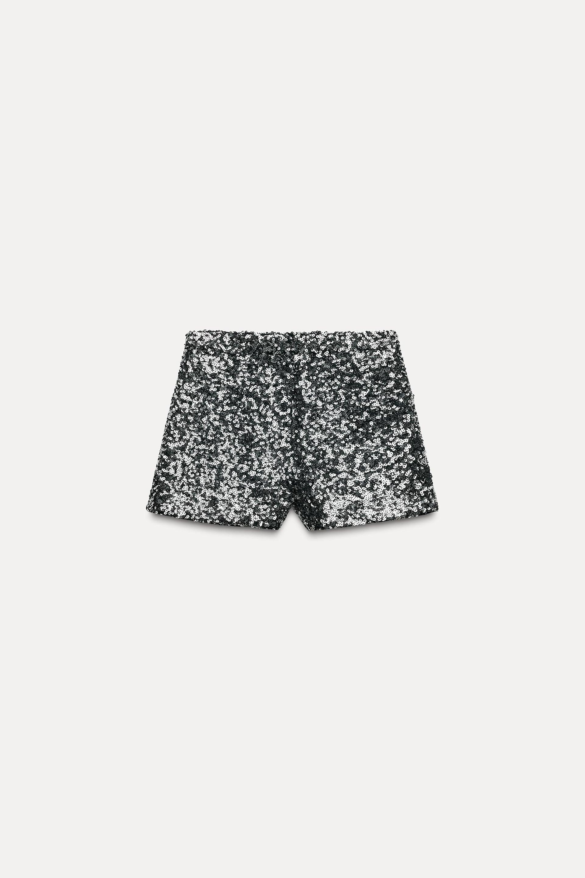 SEQUIN SHORTS by ZARA