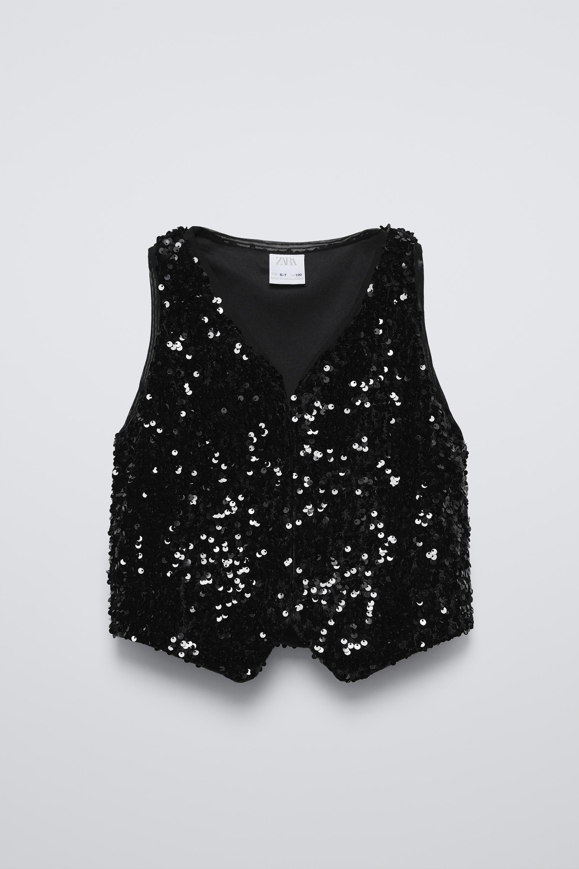 SEQUIN VEST by ZARA