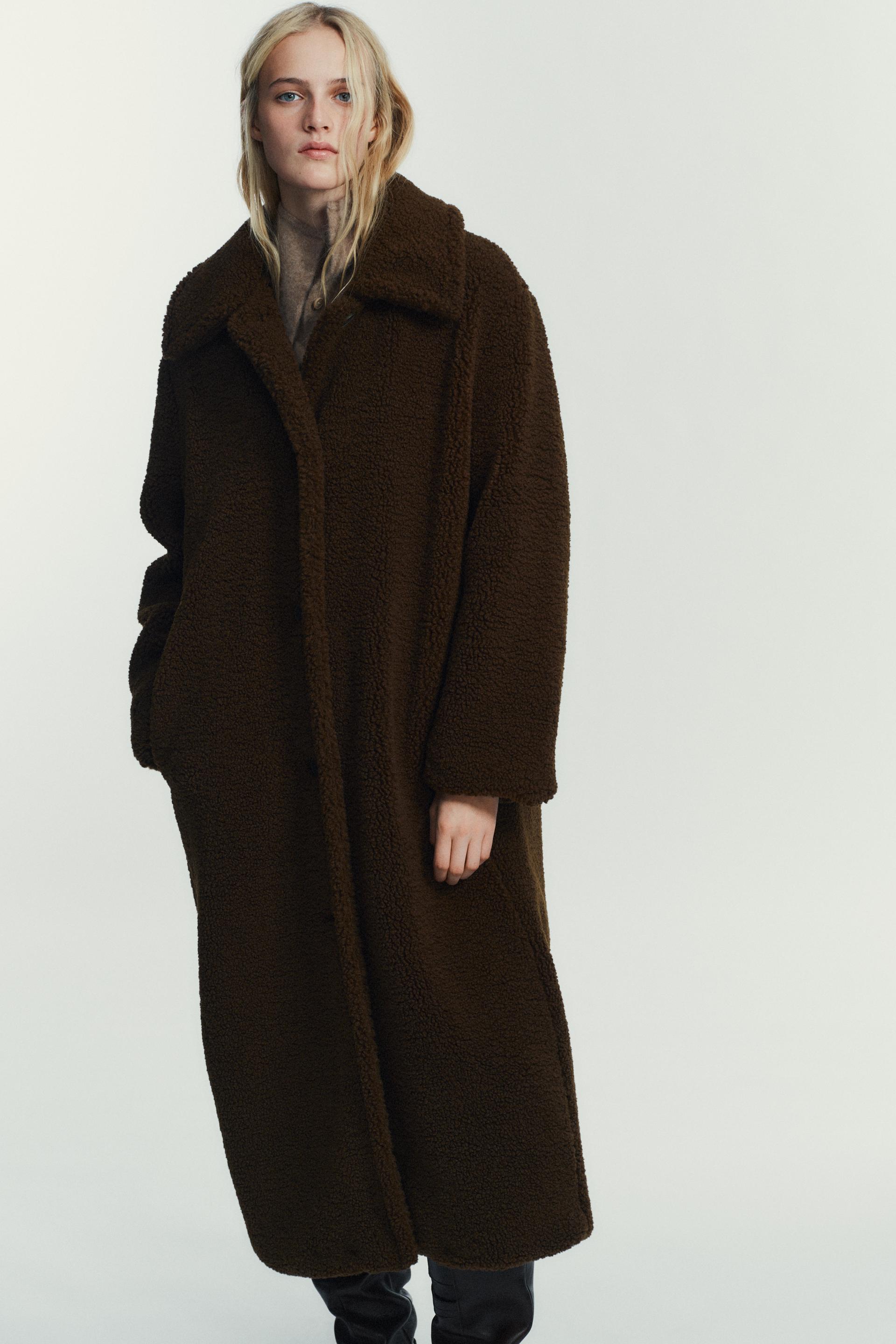 SHEARLING COAT by ZARA