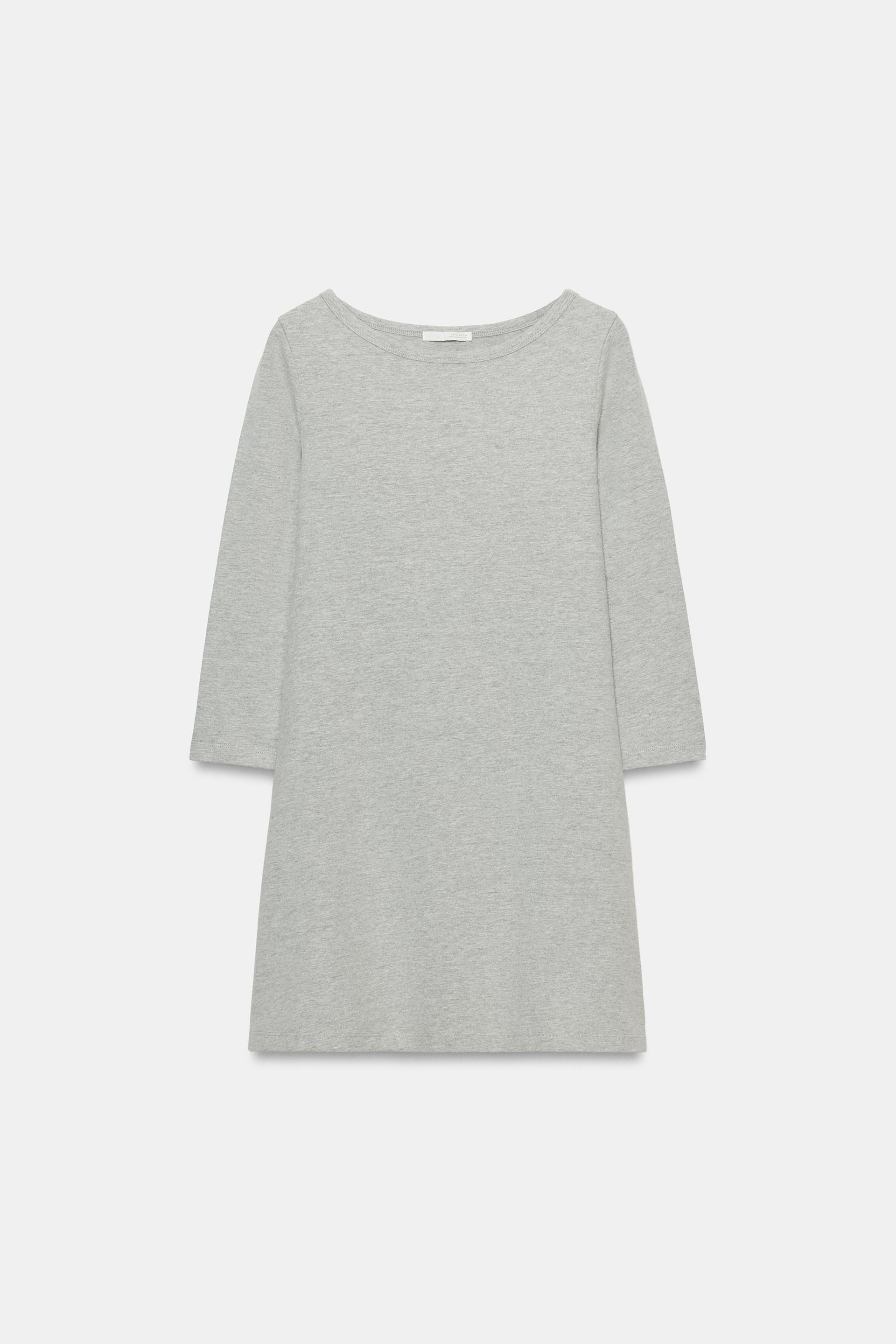SHORT BOAT NECK DRESS by ZARA