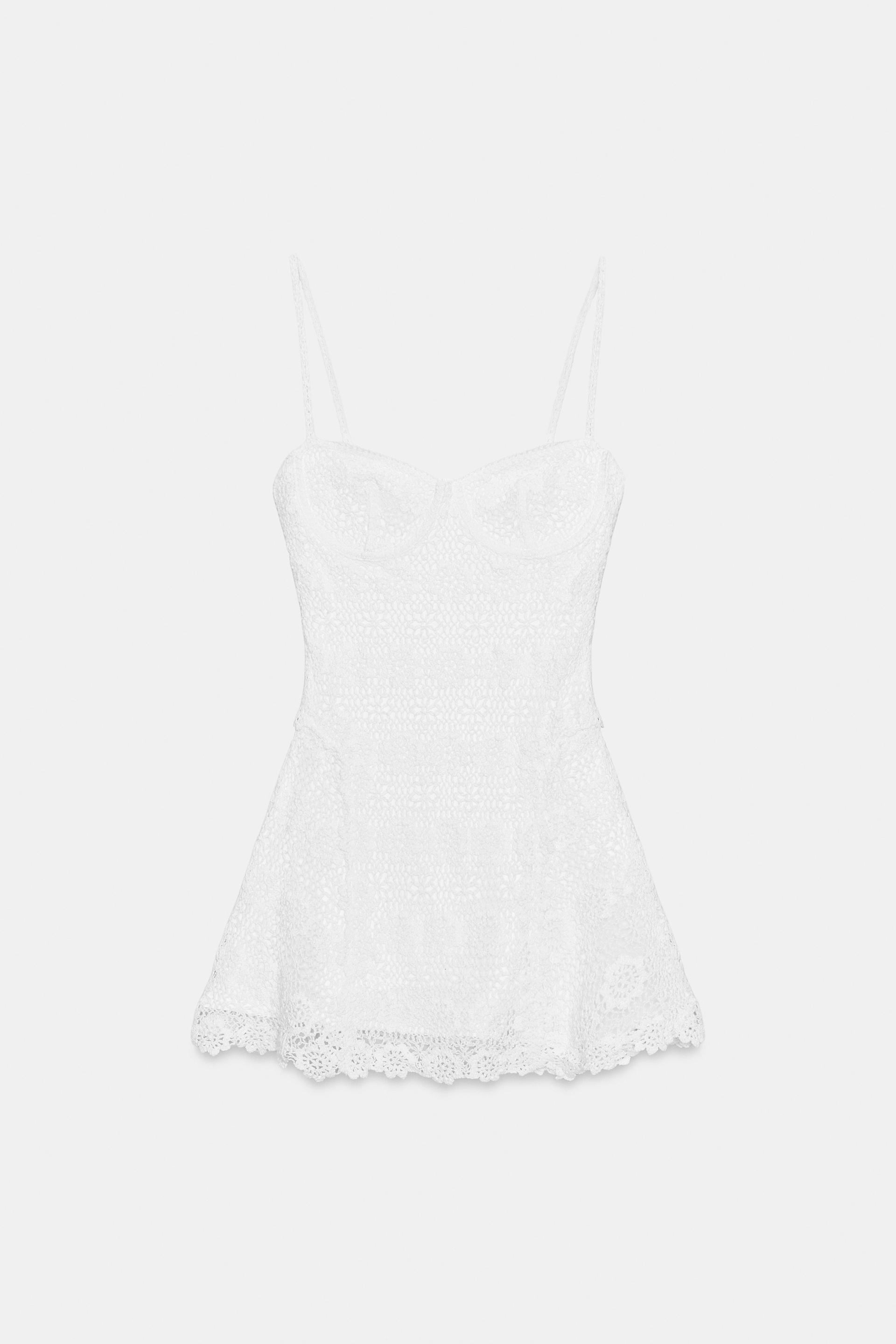 SHORT CROCHET DRESS by ZARA