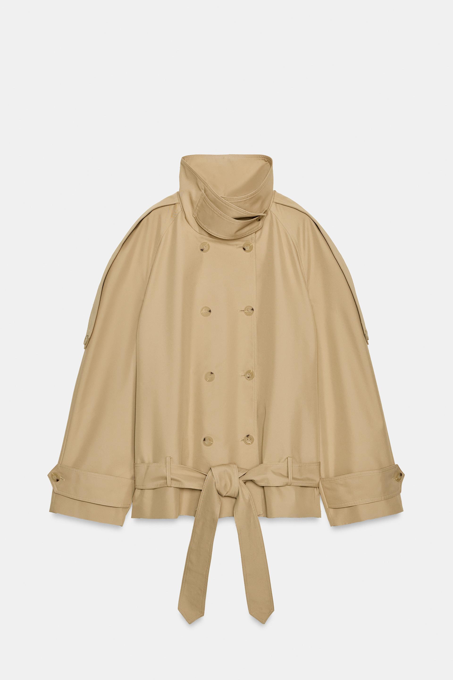 SHORT HIGH NECK TRENCH COAT ZW COLLECTION by ZARA