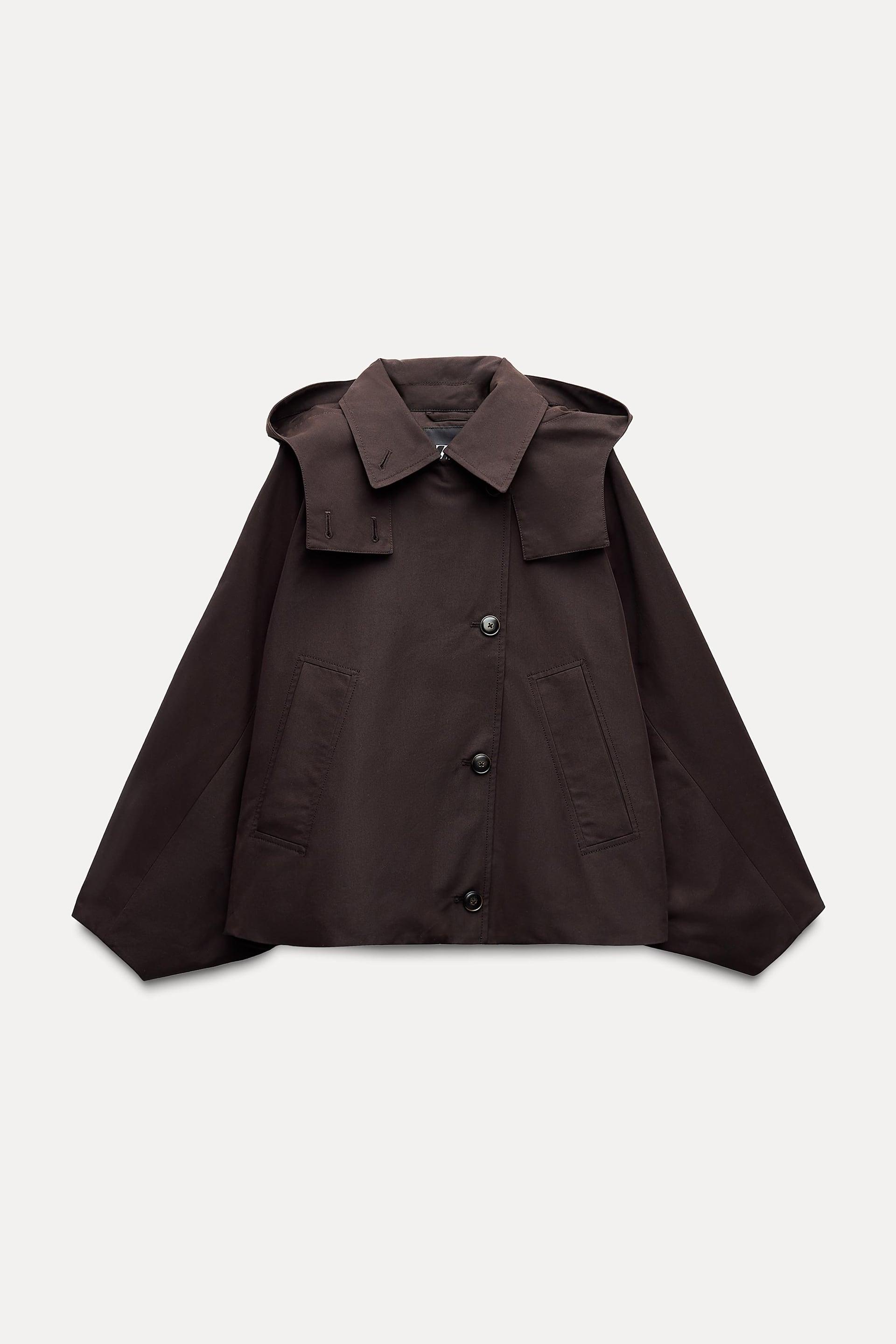 SHORT HOODED TRENCH ZW COLLECTION by ZARA