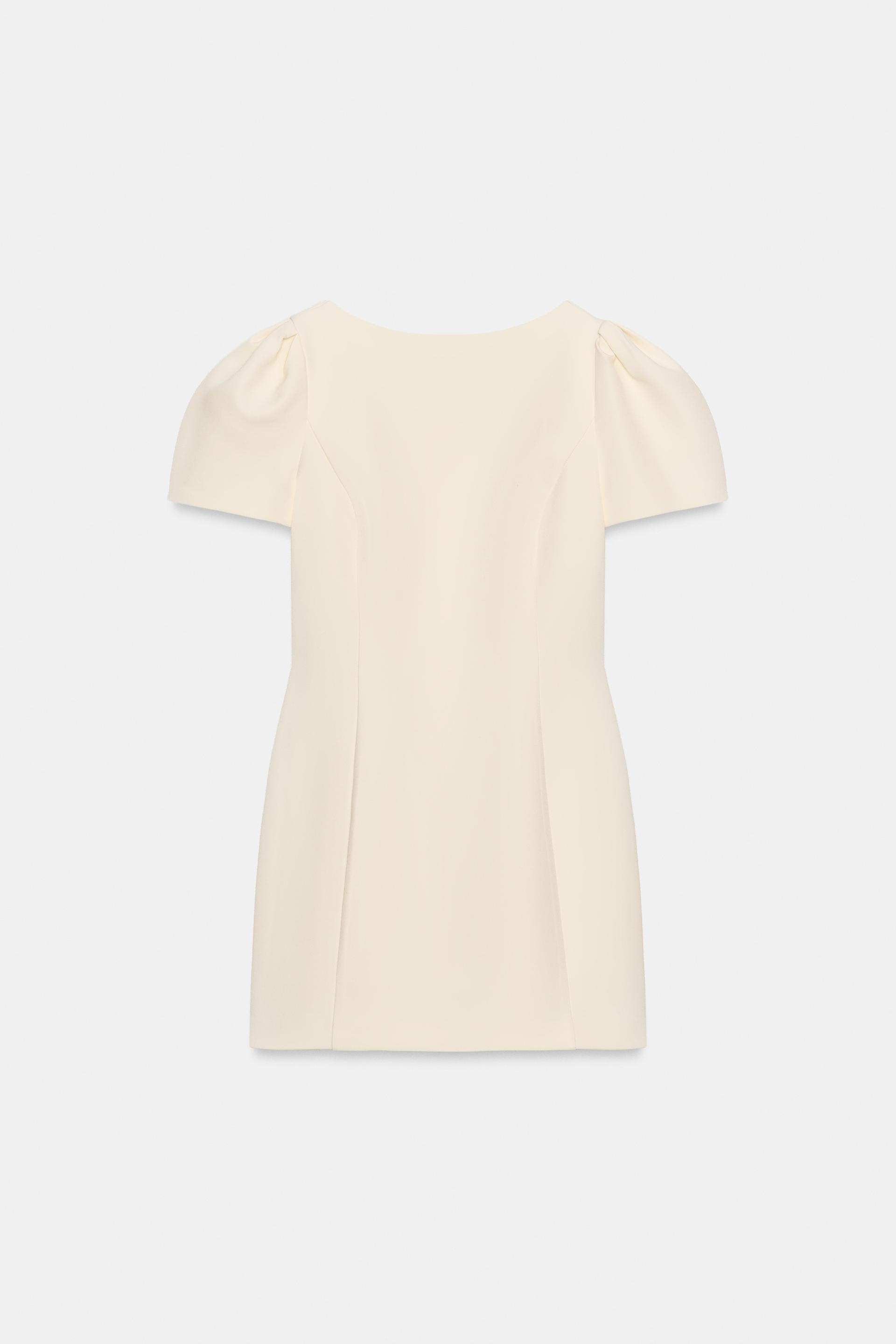 SHORT PLEATED POCKET DRESS by ZARA