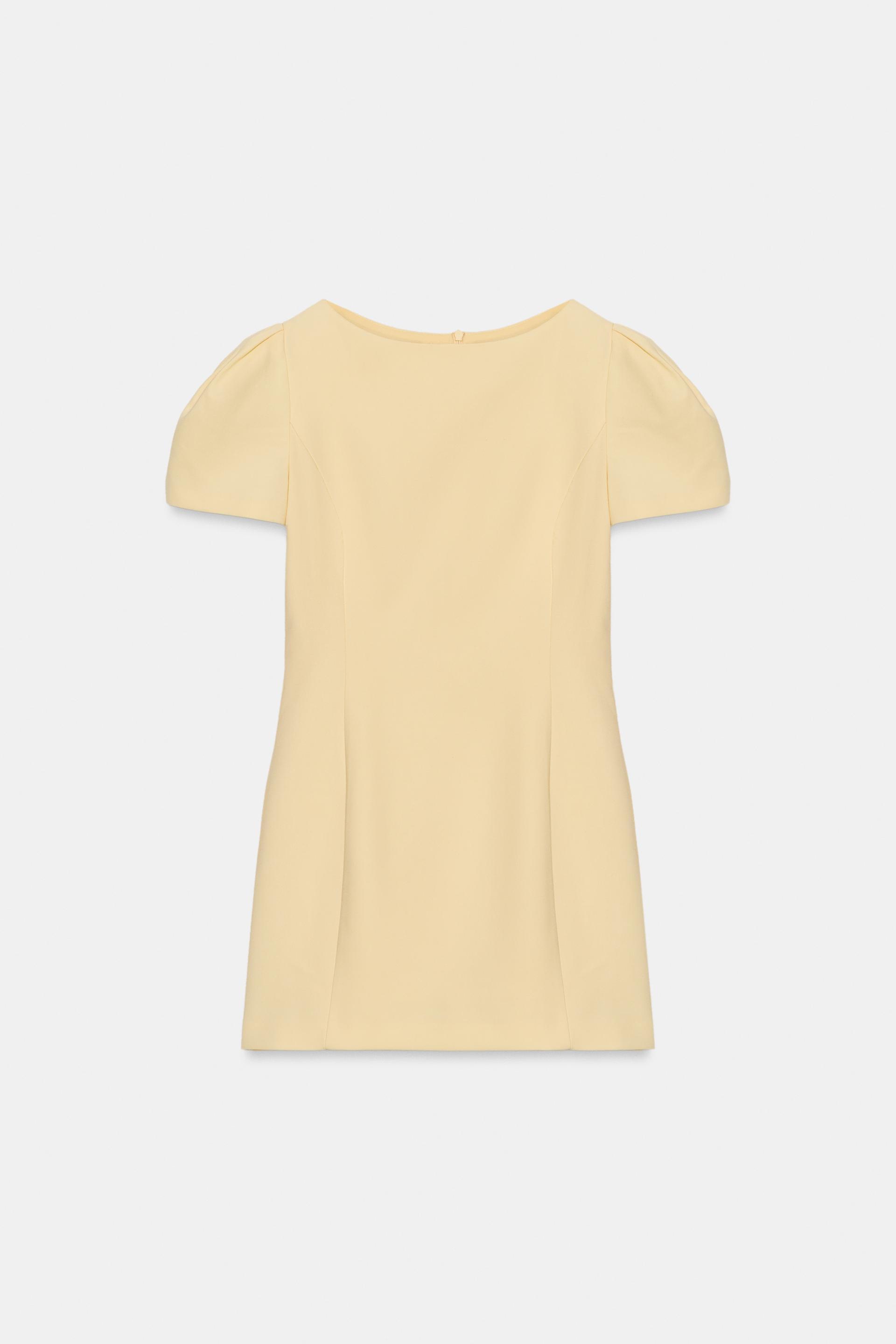 SHORT PLEATED POCKET DRESS by ZARA