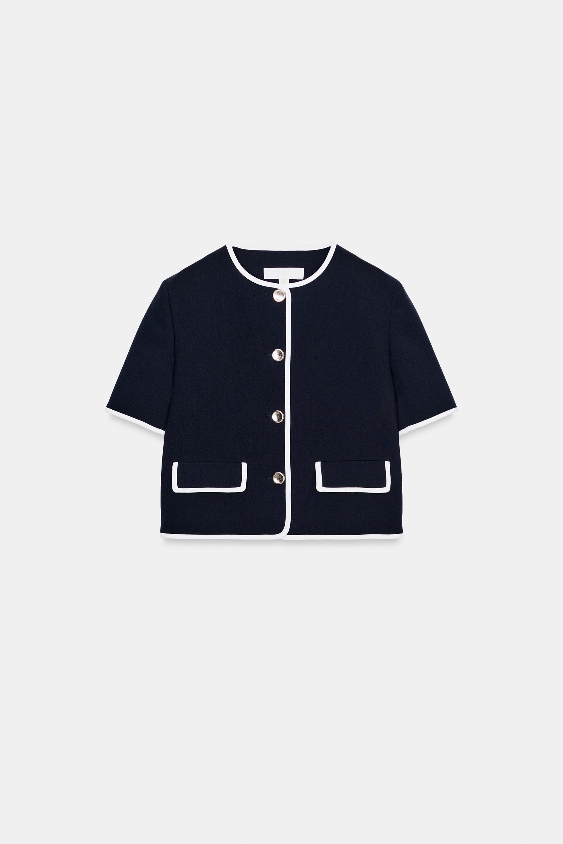 SHORT SLEEVE BLAZER by ZARA
