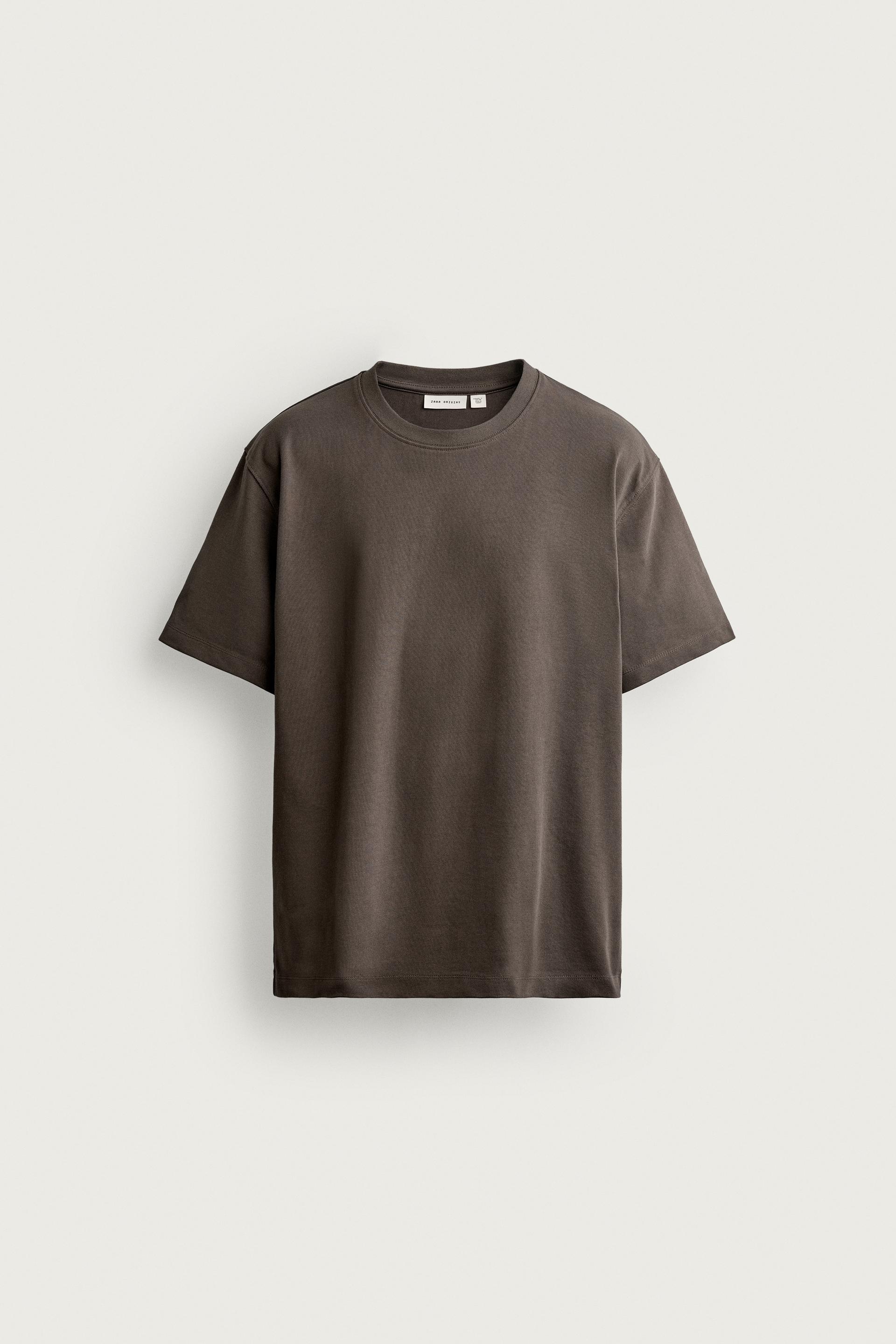 SHORT SLEEVE HEAVYWEIGHT T-SHIRT by ZARA