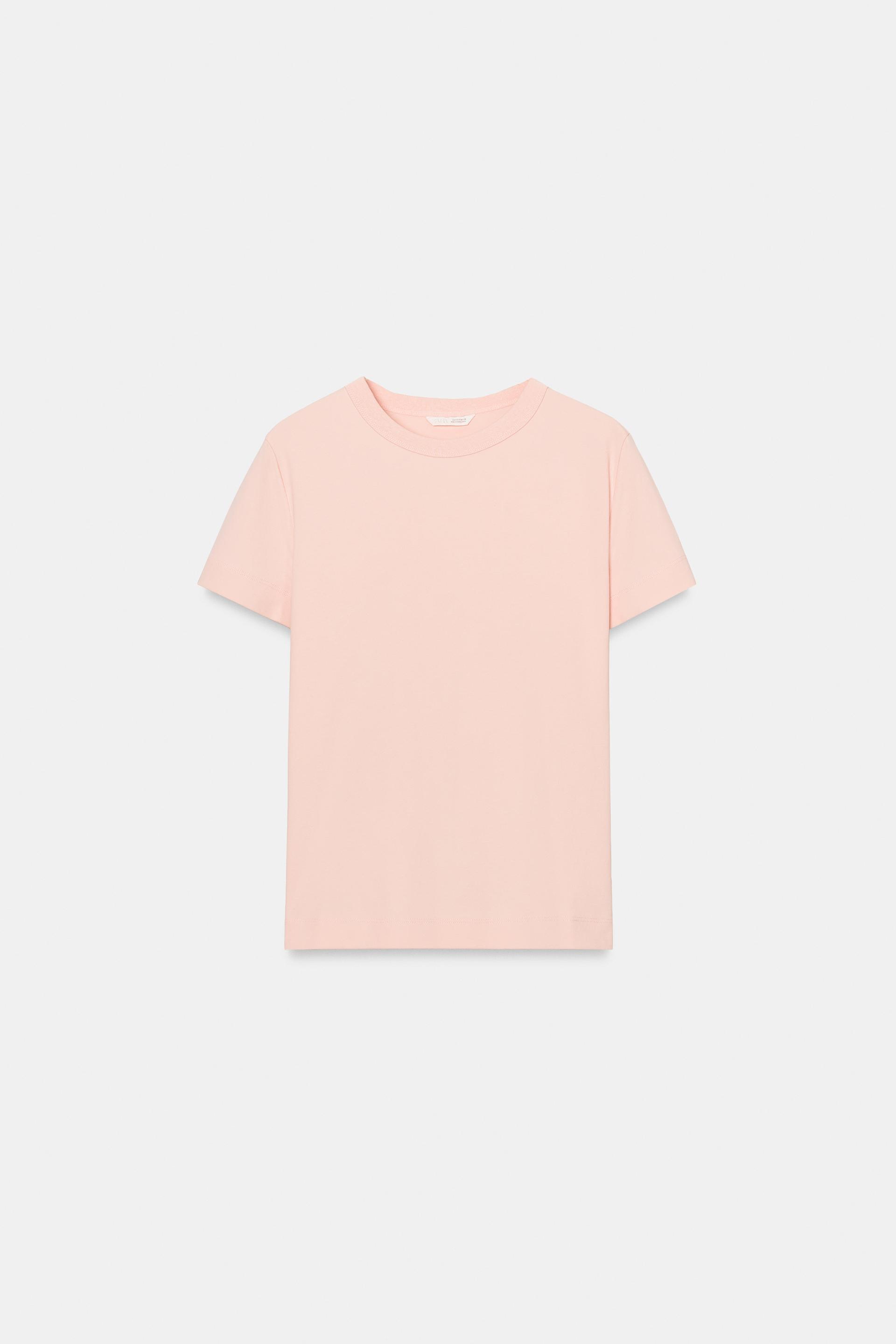 SHORT SLEEVE INTERLOCK T-SHIRT by ZARA