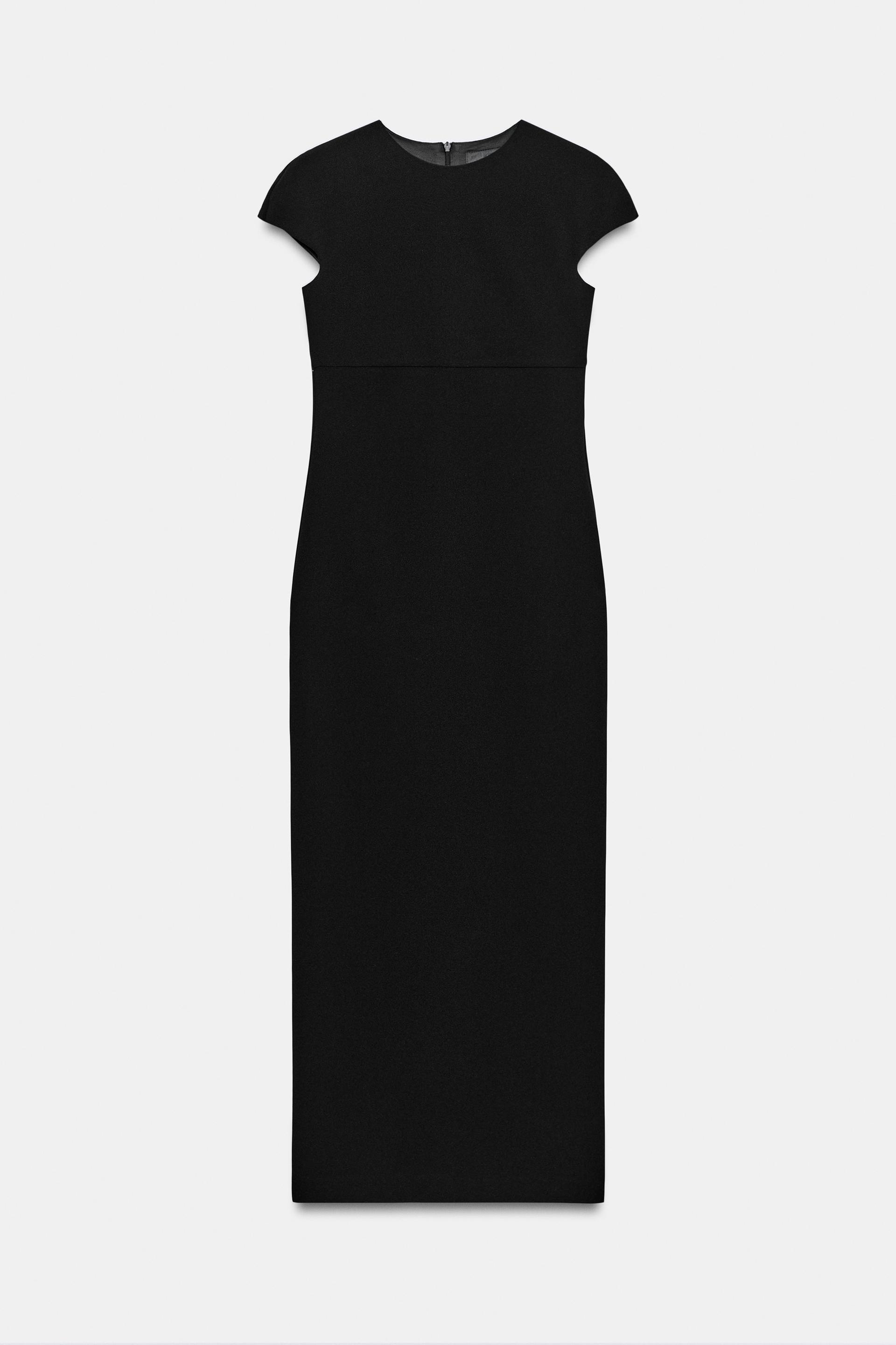 SHORT SLEEVE MIDI DRESS by ZARA