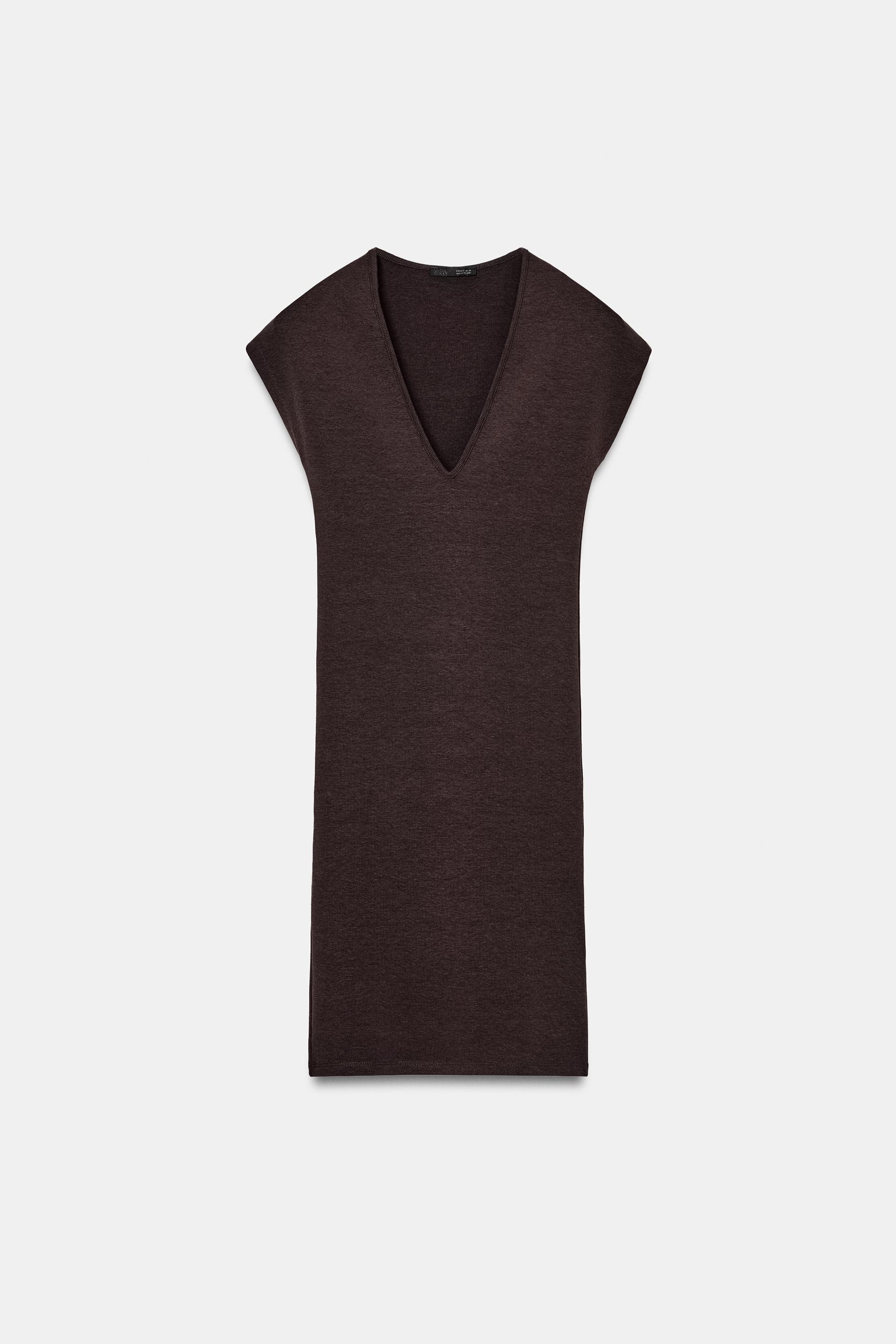 SHORT V-NECK DRESS by ZARA