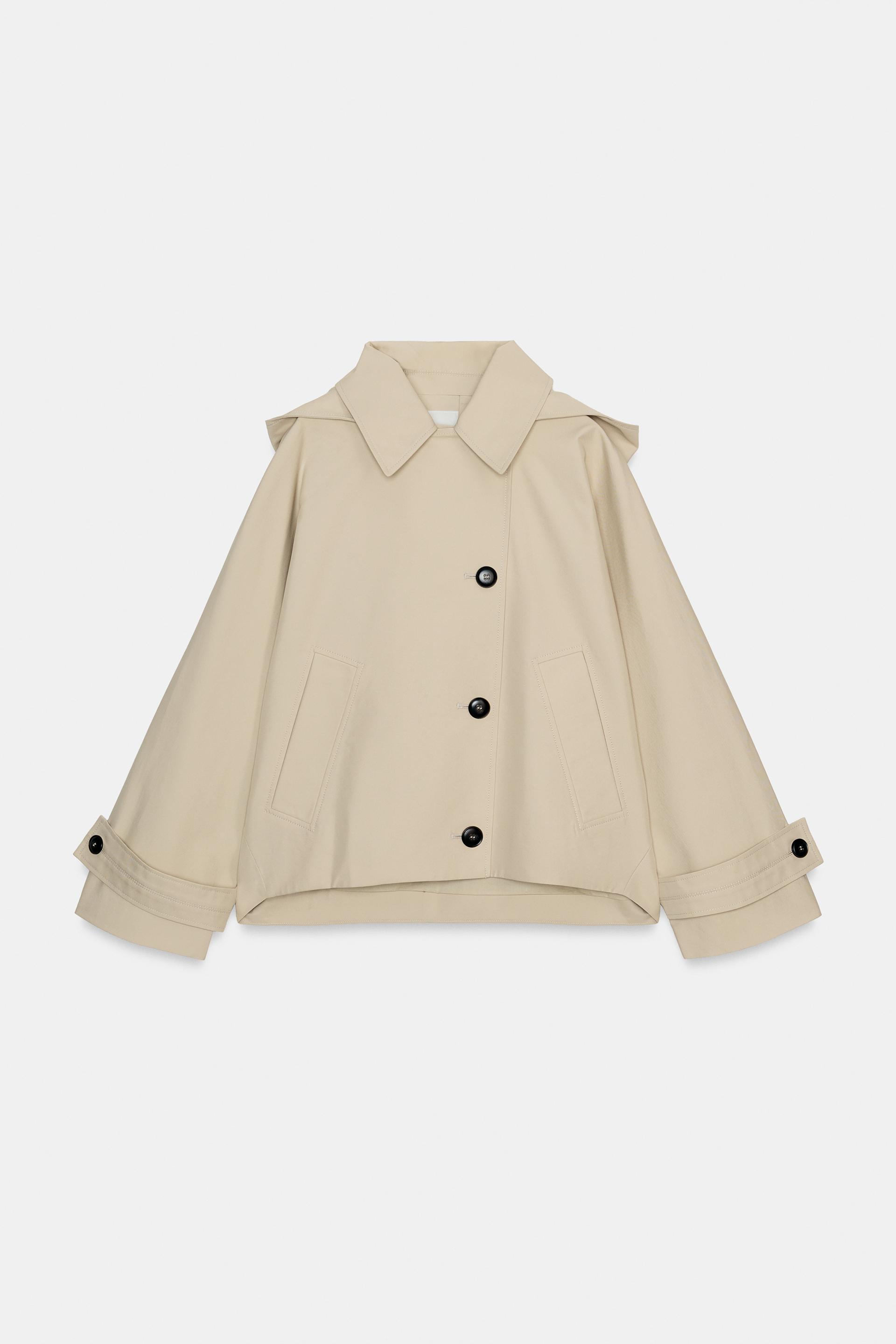 SHORT WATER REPELLENT TRENCH COAT ZW COLLECTION by ZARA