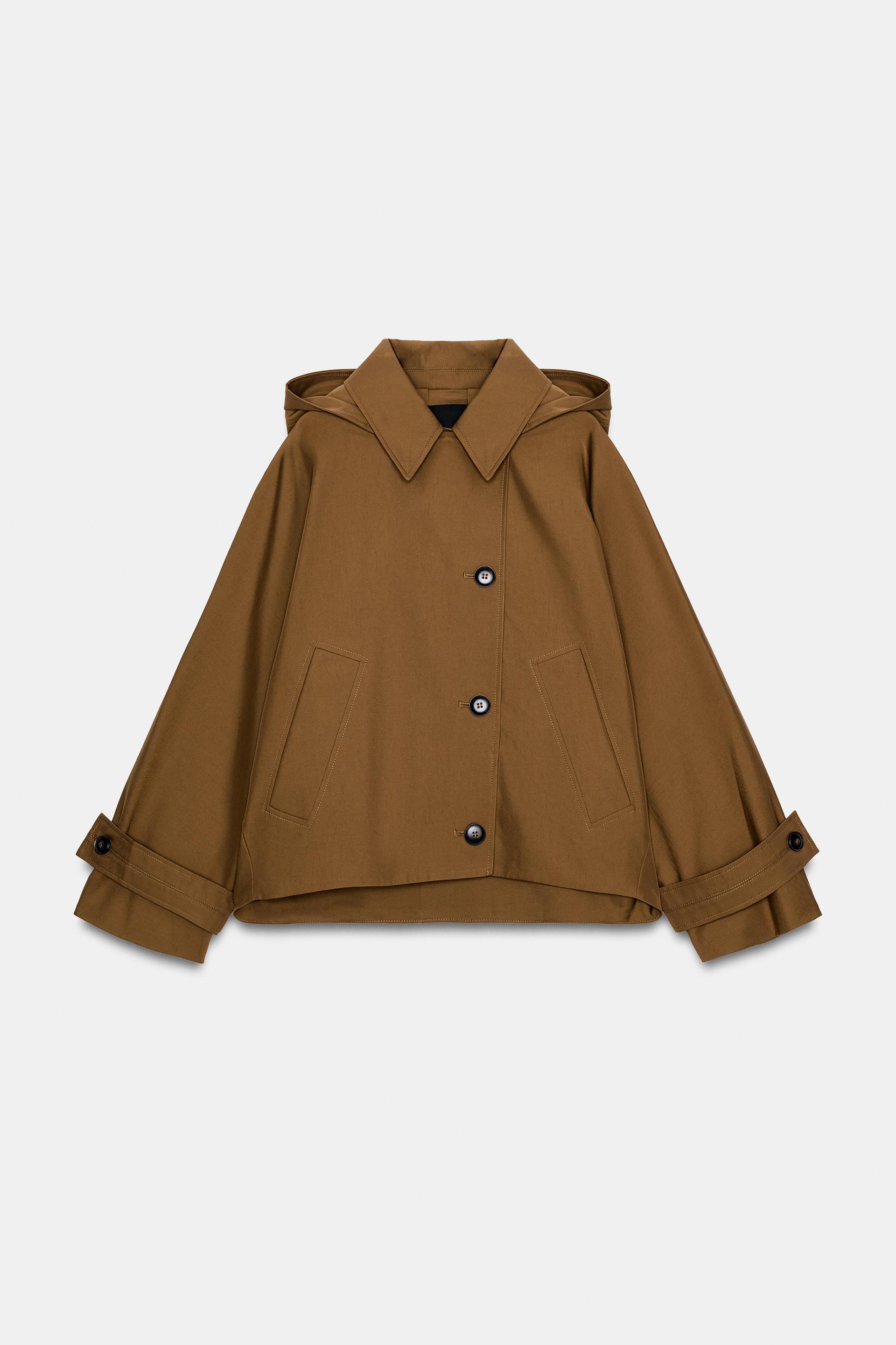 SHORT WATER REPELLENT TRENCH COAT ZW COLLECTION by ZARA