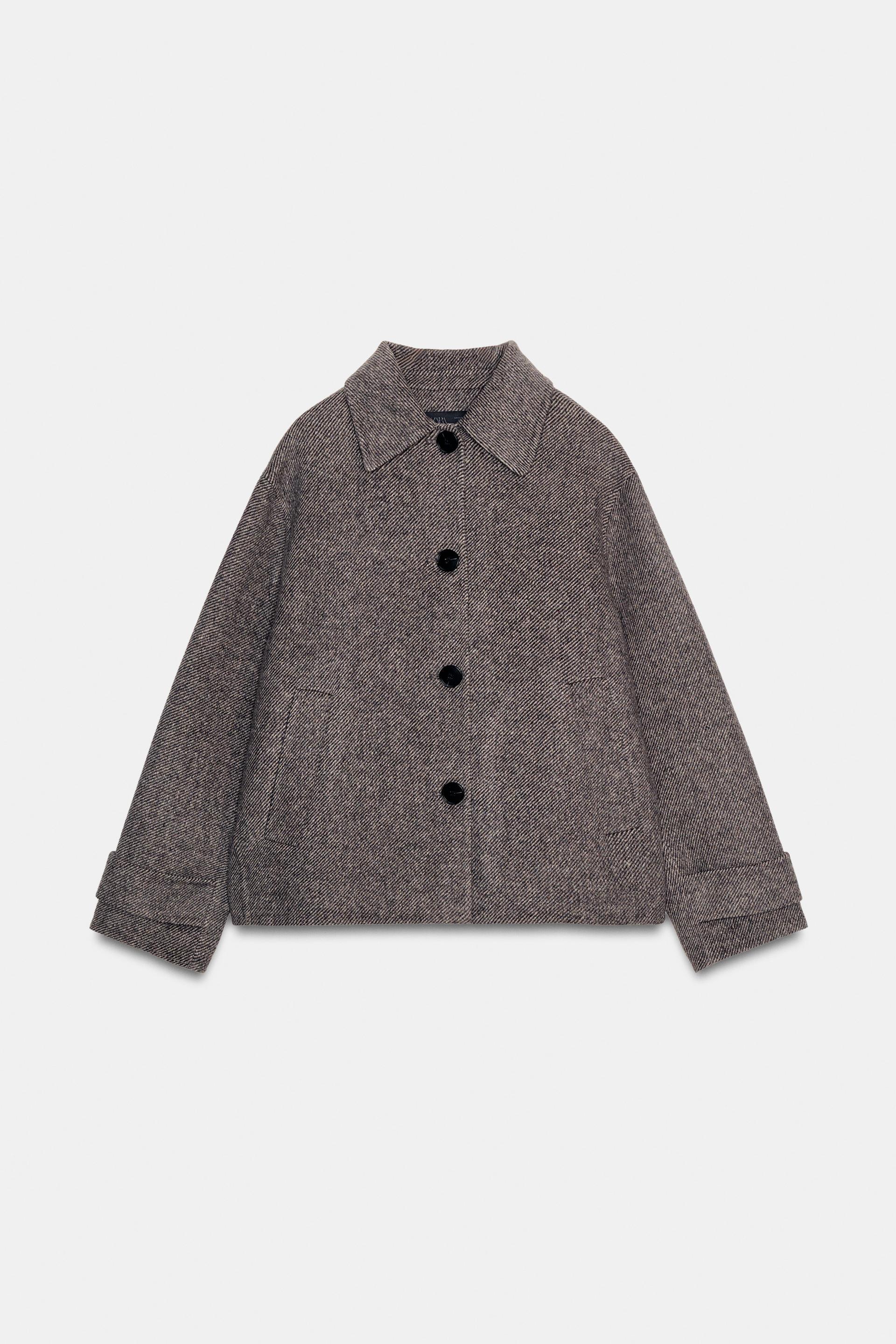 SHORT WOOL COAT by ZARA