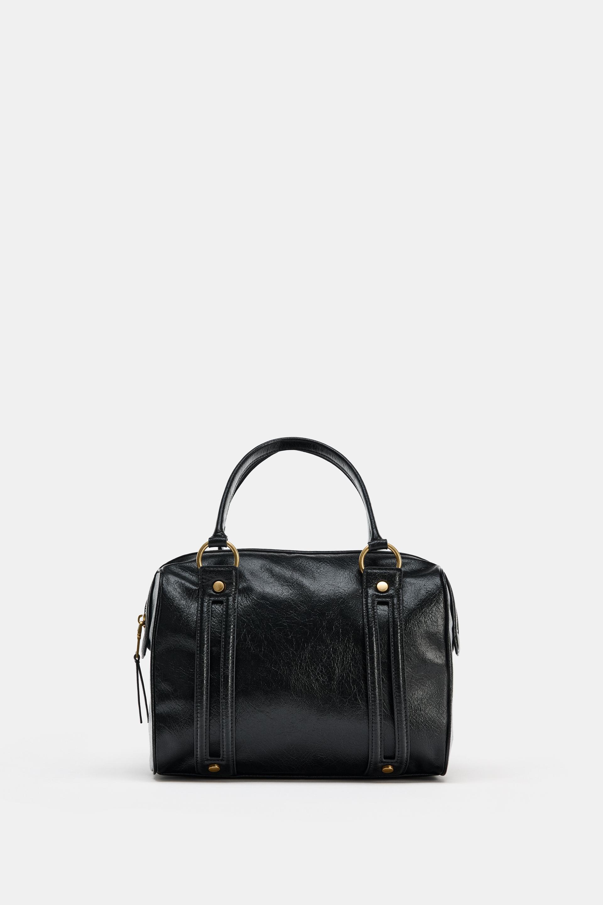 SHOULDER BAG WITH METAL DETAILS by ZARA