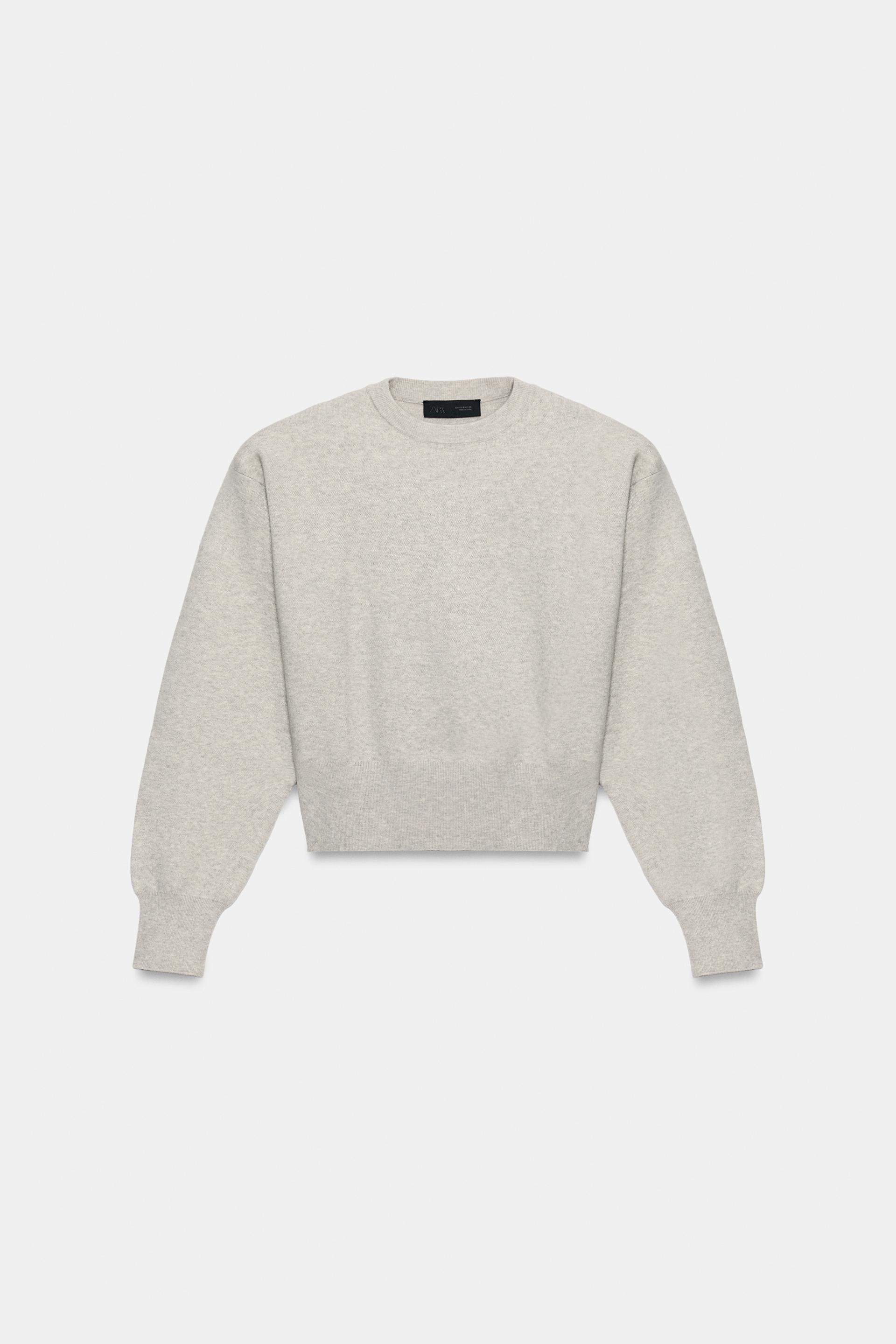 SHOULDER PAD KNIT JUMPER by ZARA