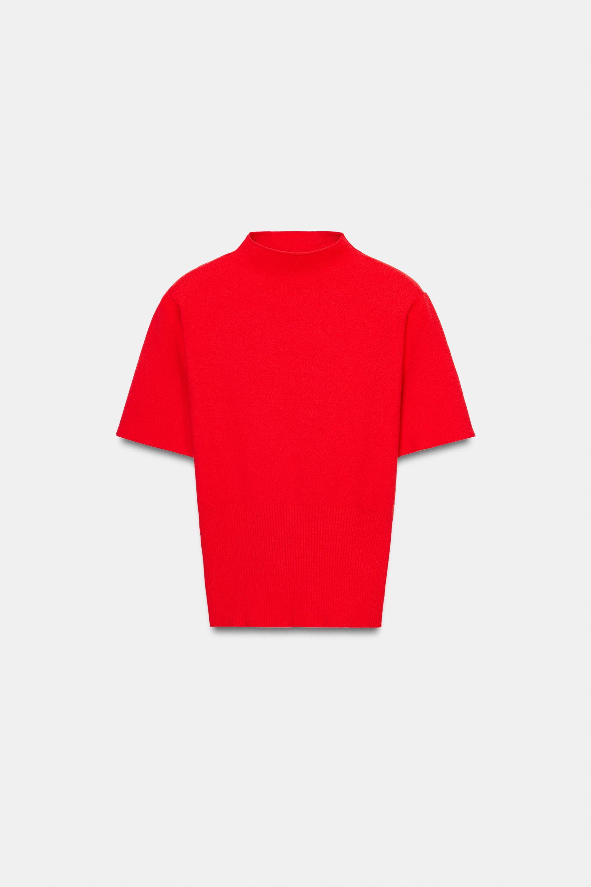 SHOULDER PAD KNIT TOP by ZARA