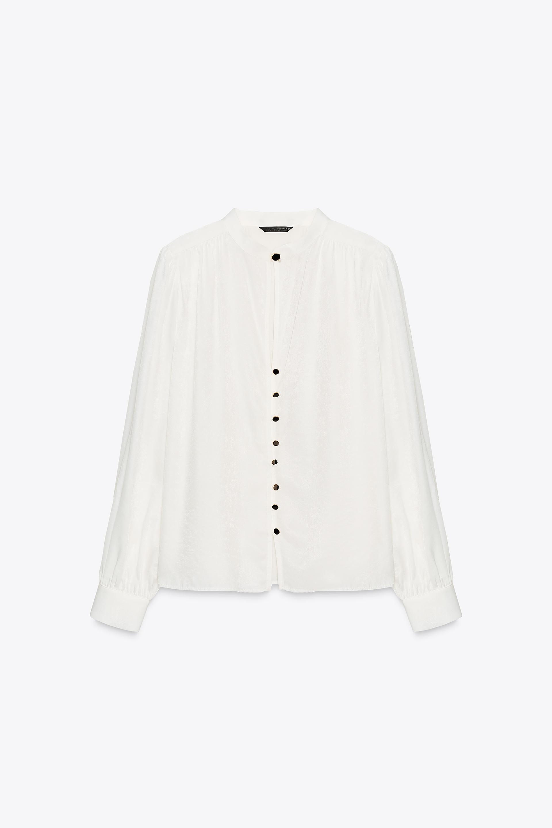 SHOULDER PAD SHIRT by ZARA
