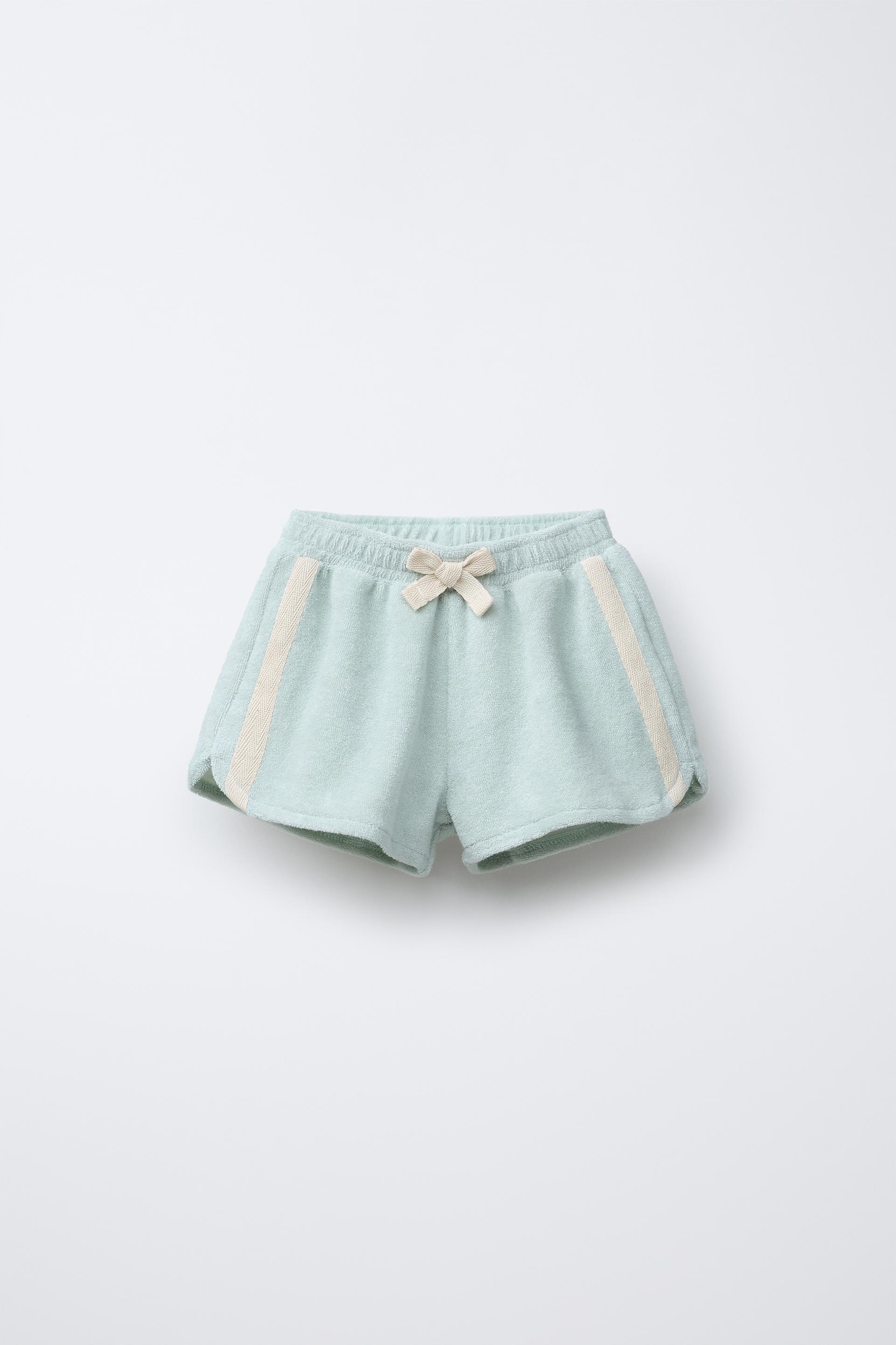 SIDE STRIPE TERRY SHORTS by ZARA