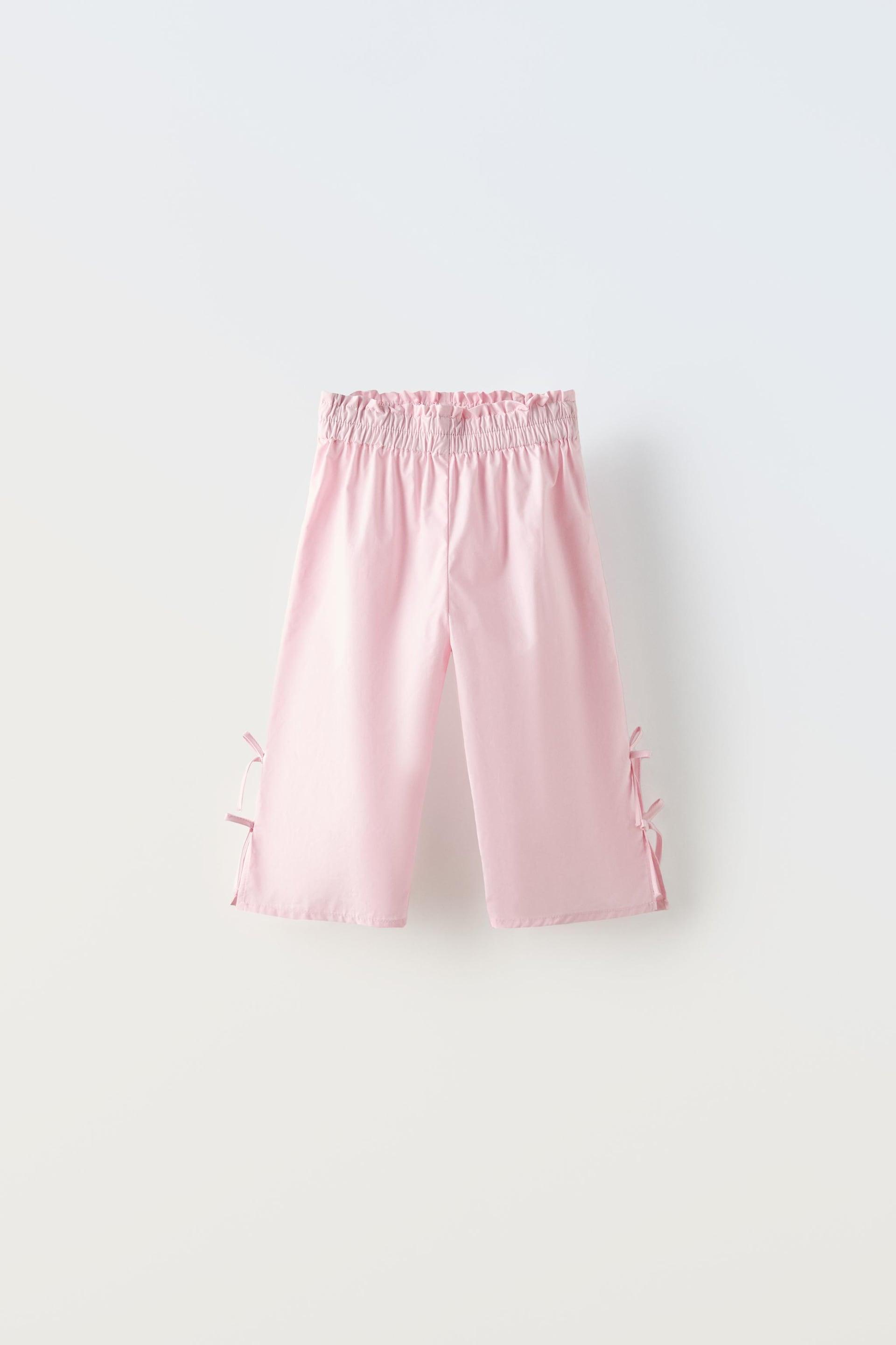 SIDE VENT BOW PANTS by ZARA