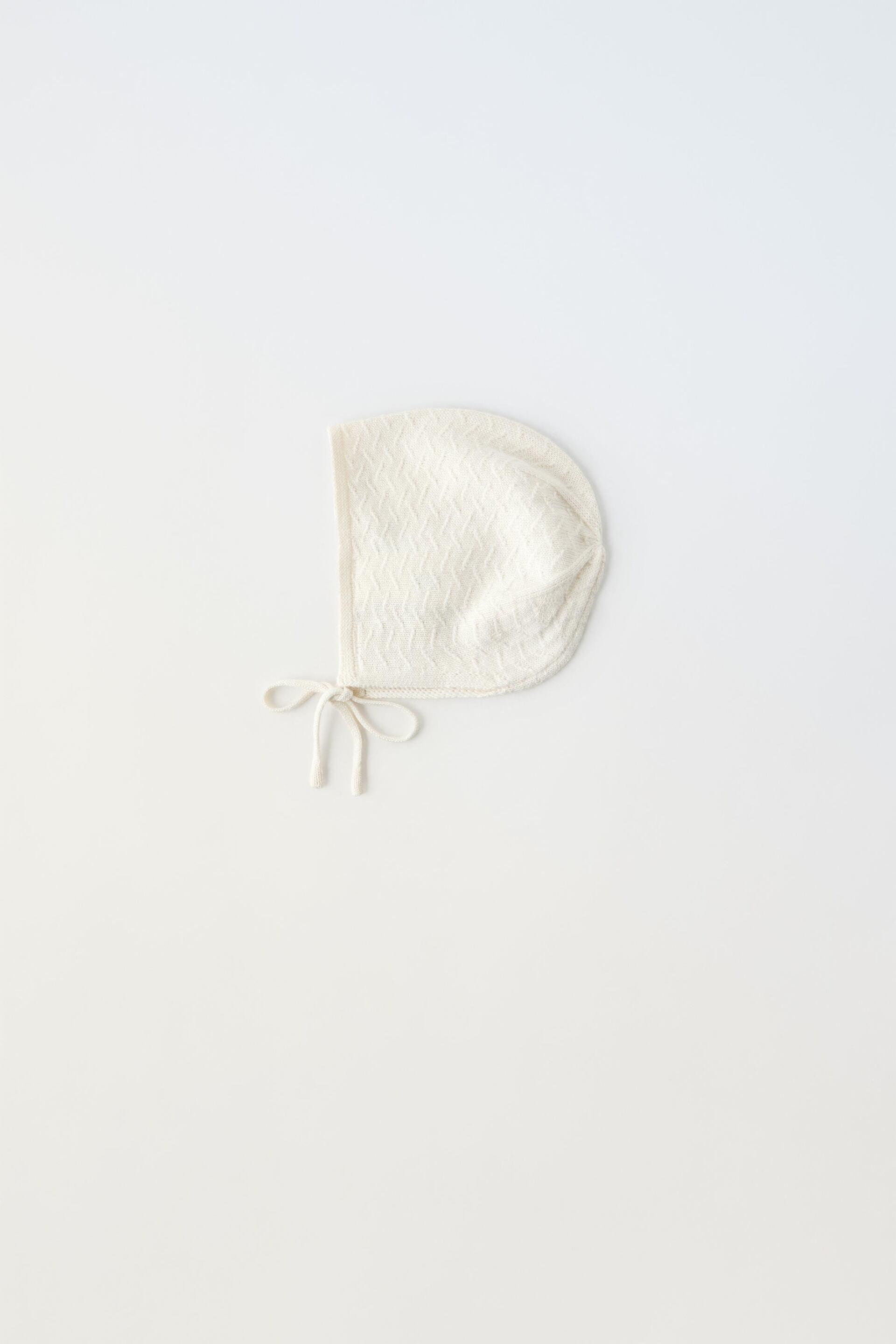 SILK BLEND KNIT BONNET by ZARA