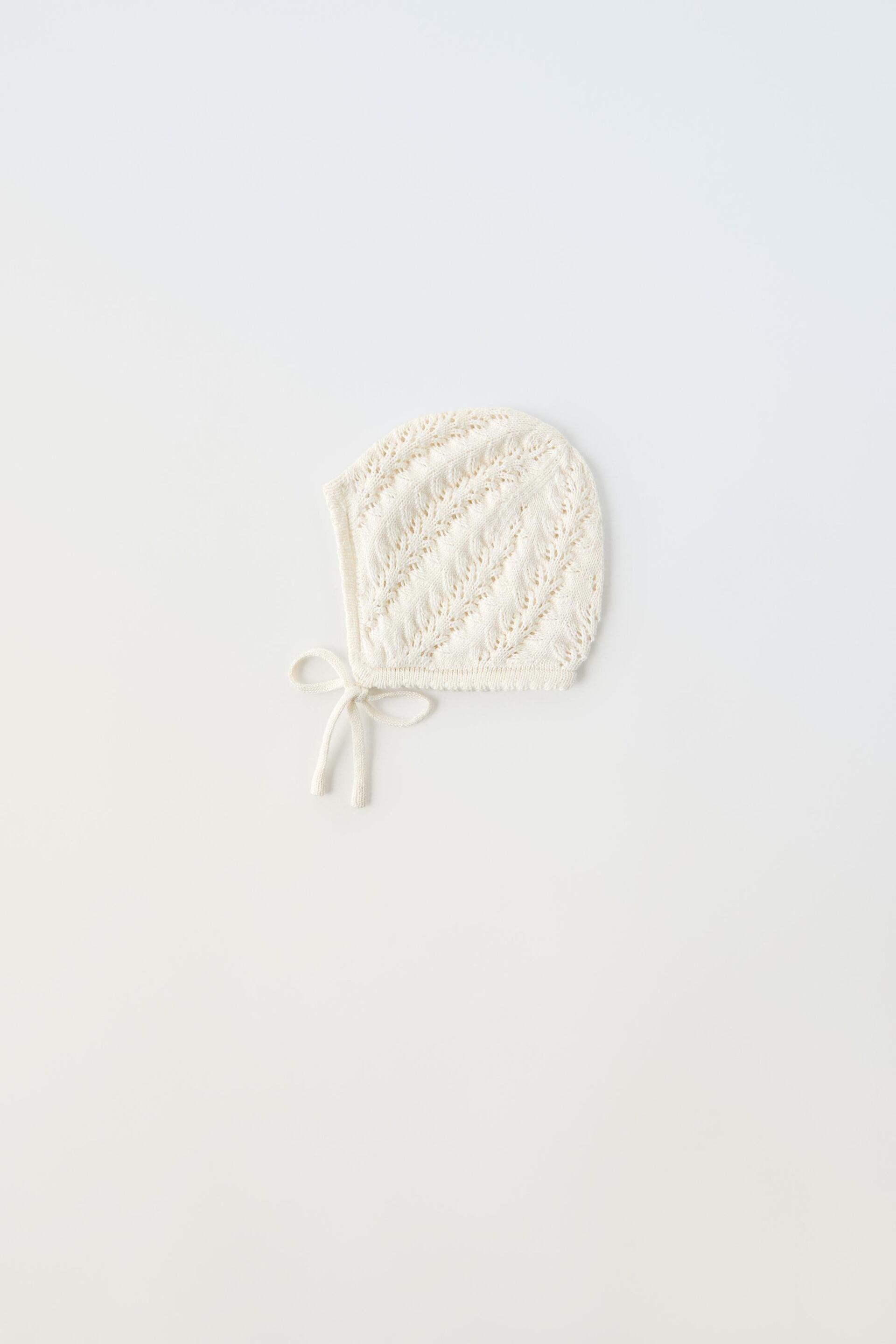 SILK BLEND KNIT BONNET by ZARA