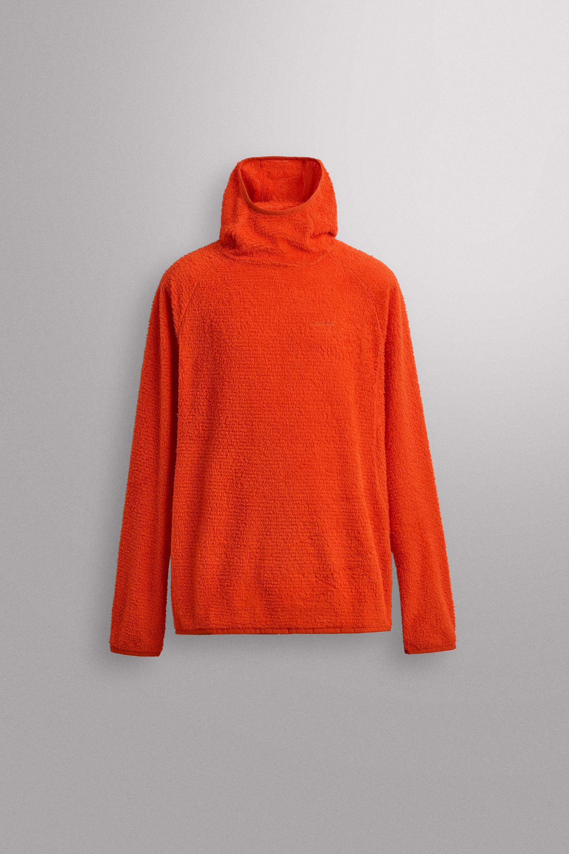SKI POLAR FLEECE HOODIE WITH TEXTURE by ZARA