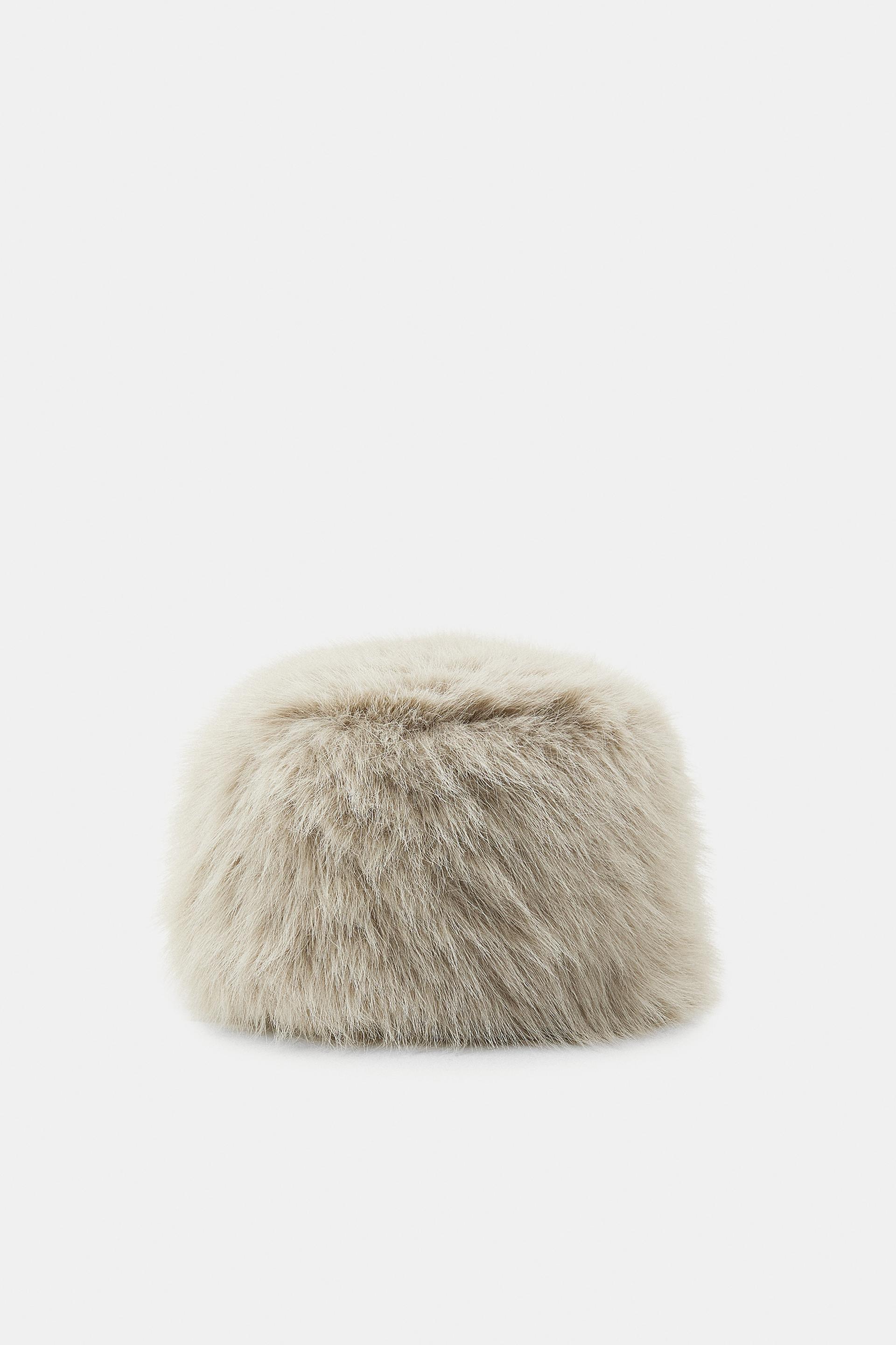 SKULLCAP HAT WITH HAIR by ZARA