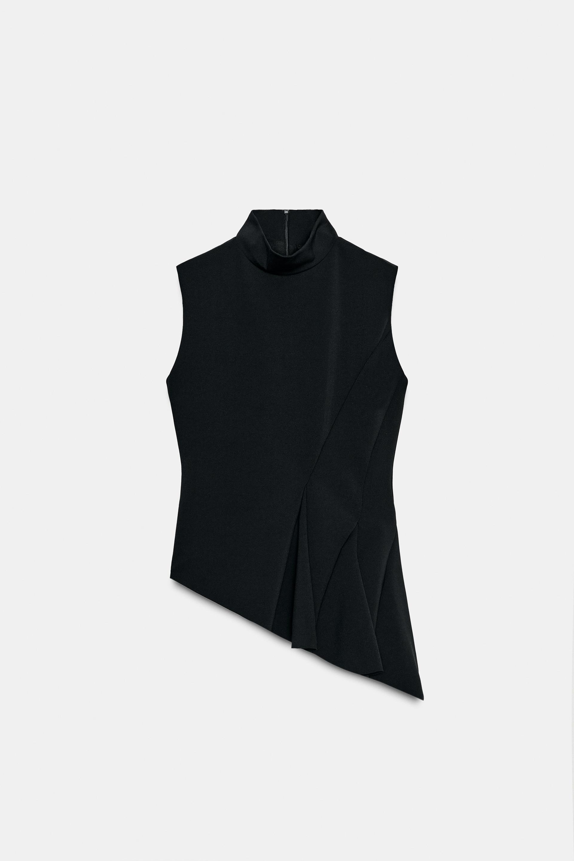 SLEEVELESS PEPLUM TOP by ZARA