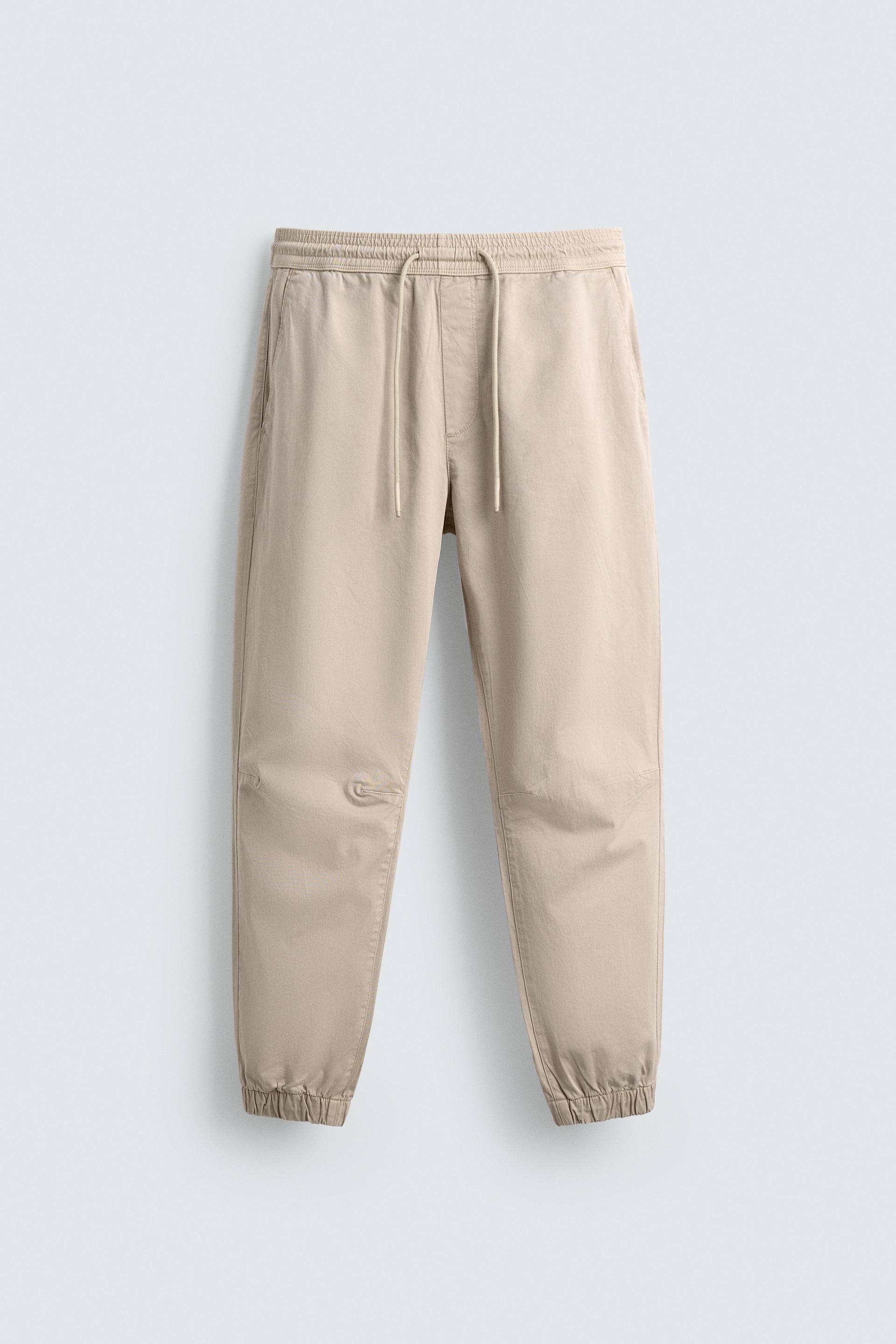SLIM FIT JOGGER WAIST PANTS by ZARA