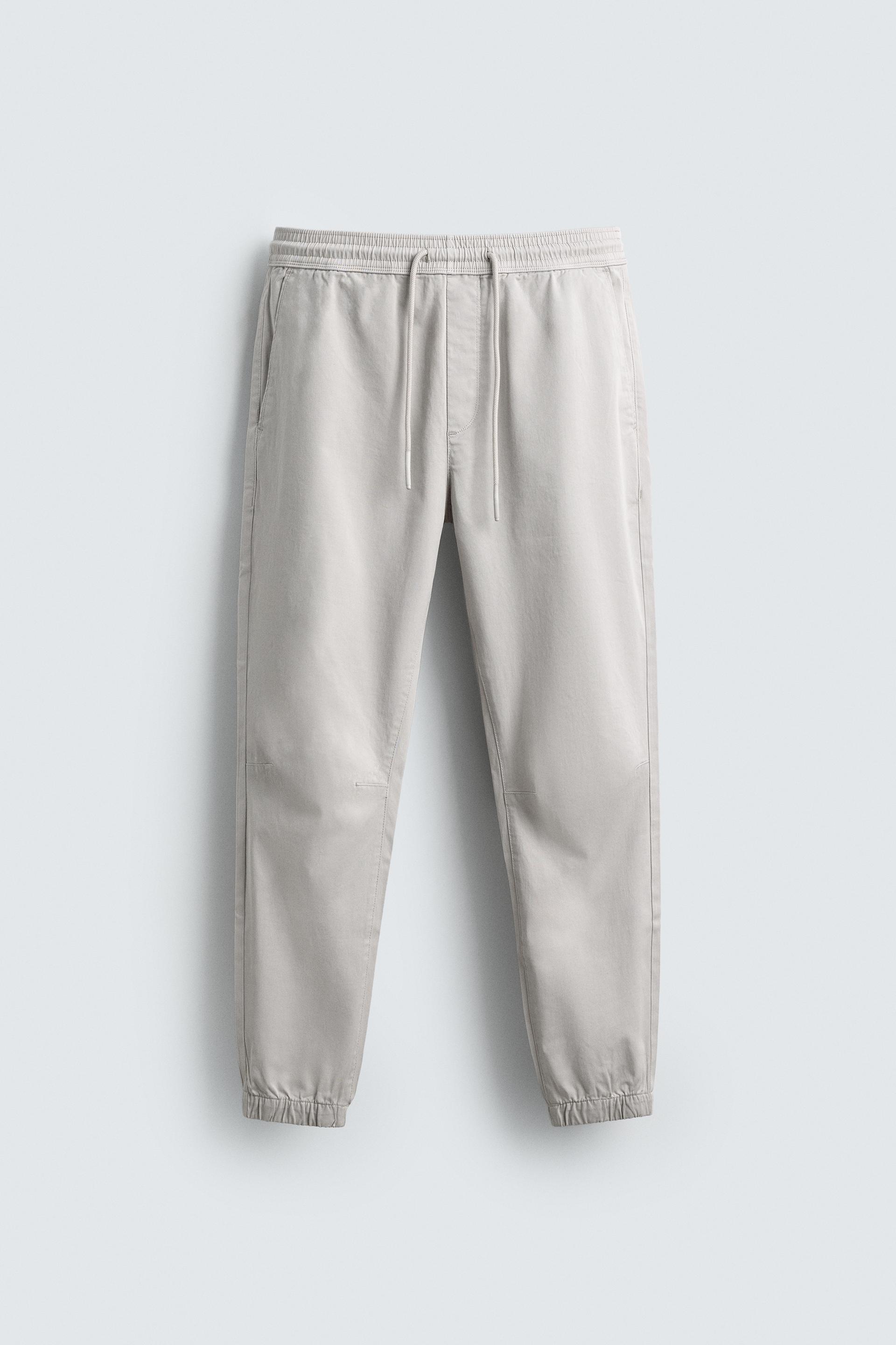 SLIM FIT JOGGER WAIST PANTS by ZARA
