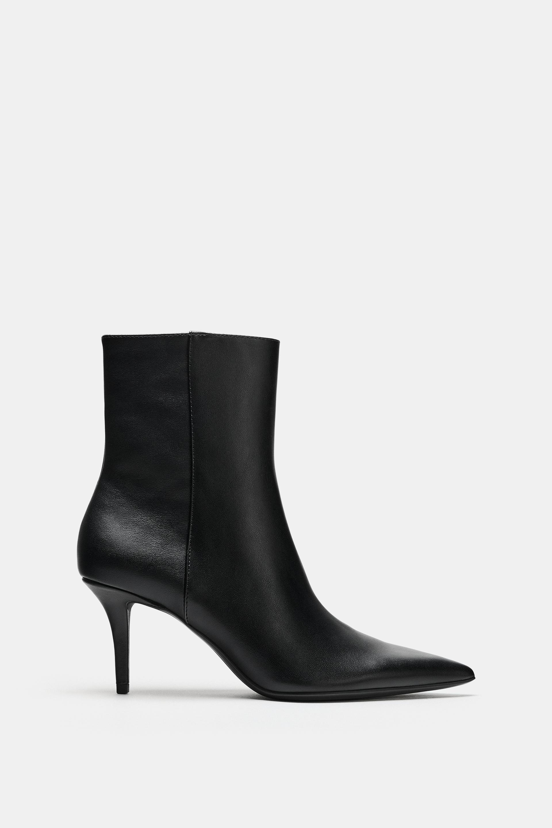 SLIM HEELED ANKLE BOOTS by ZARA