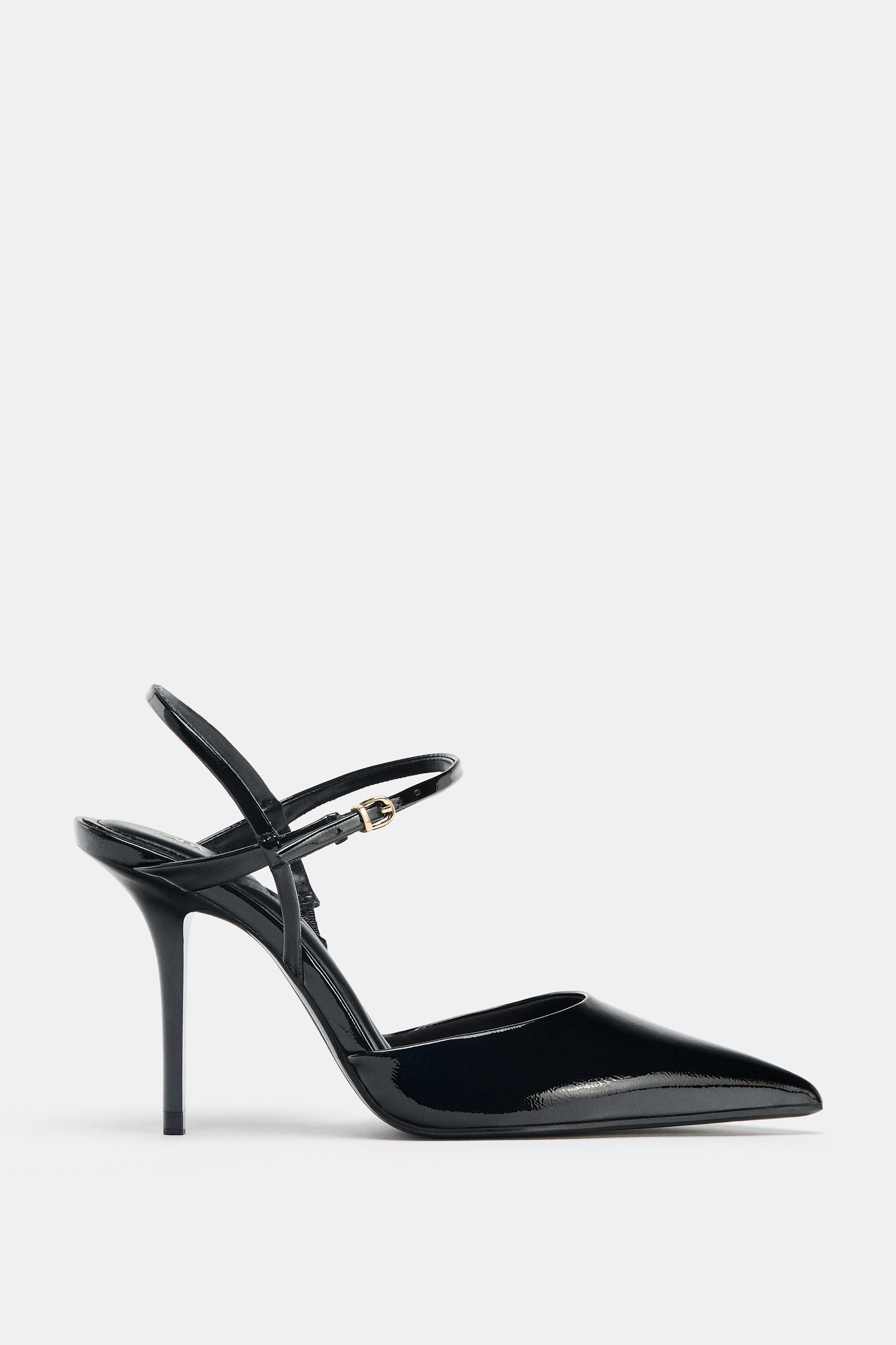 SLINGBACK ANKLE STRAP HEELS by ZARA