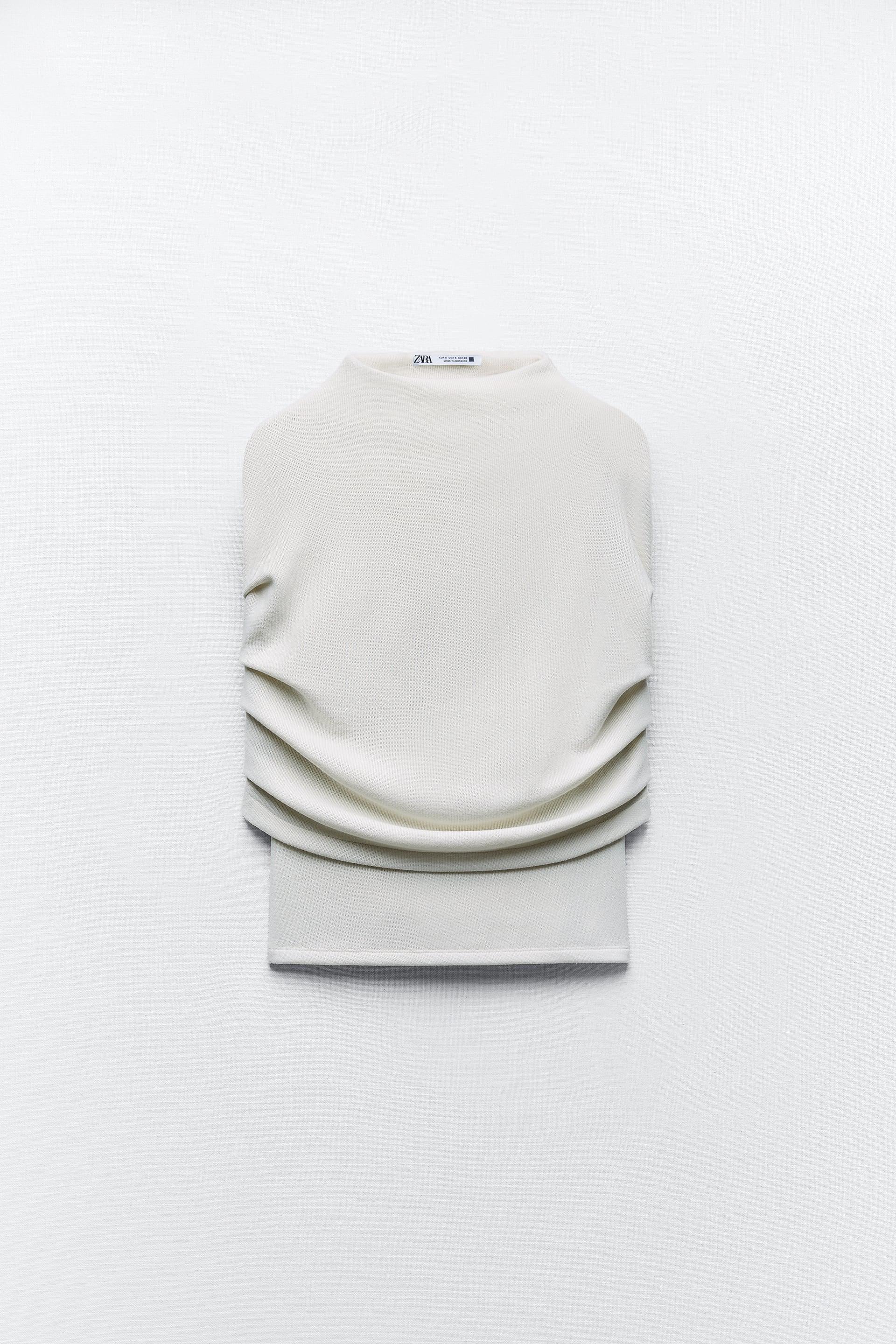 SOFT DRAPED TOP by ZARA