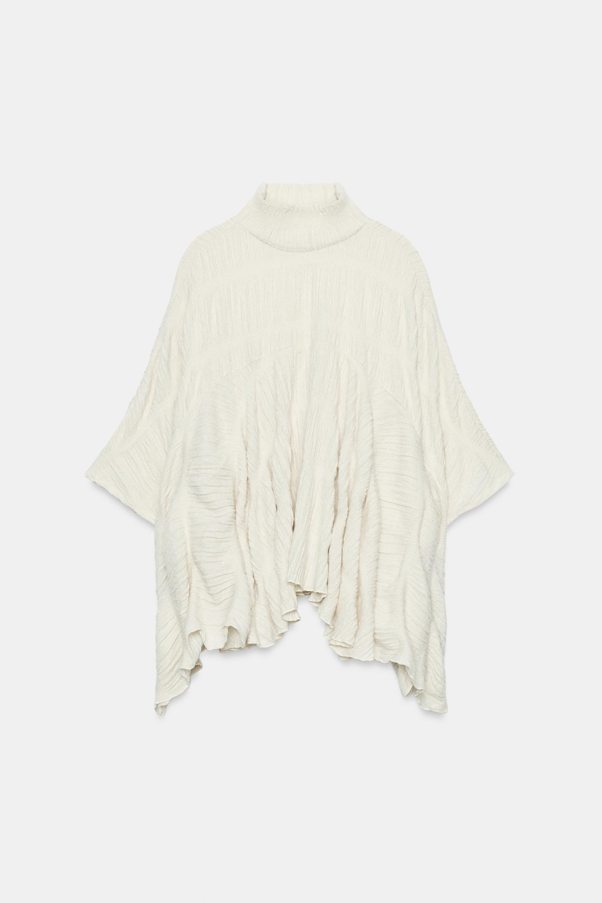 SOFT HIGH NECK CAPE TOP by ZARA