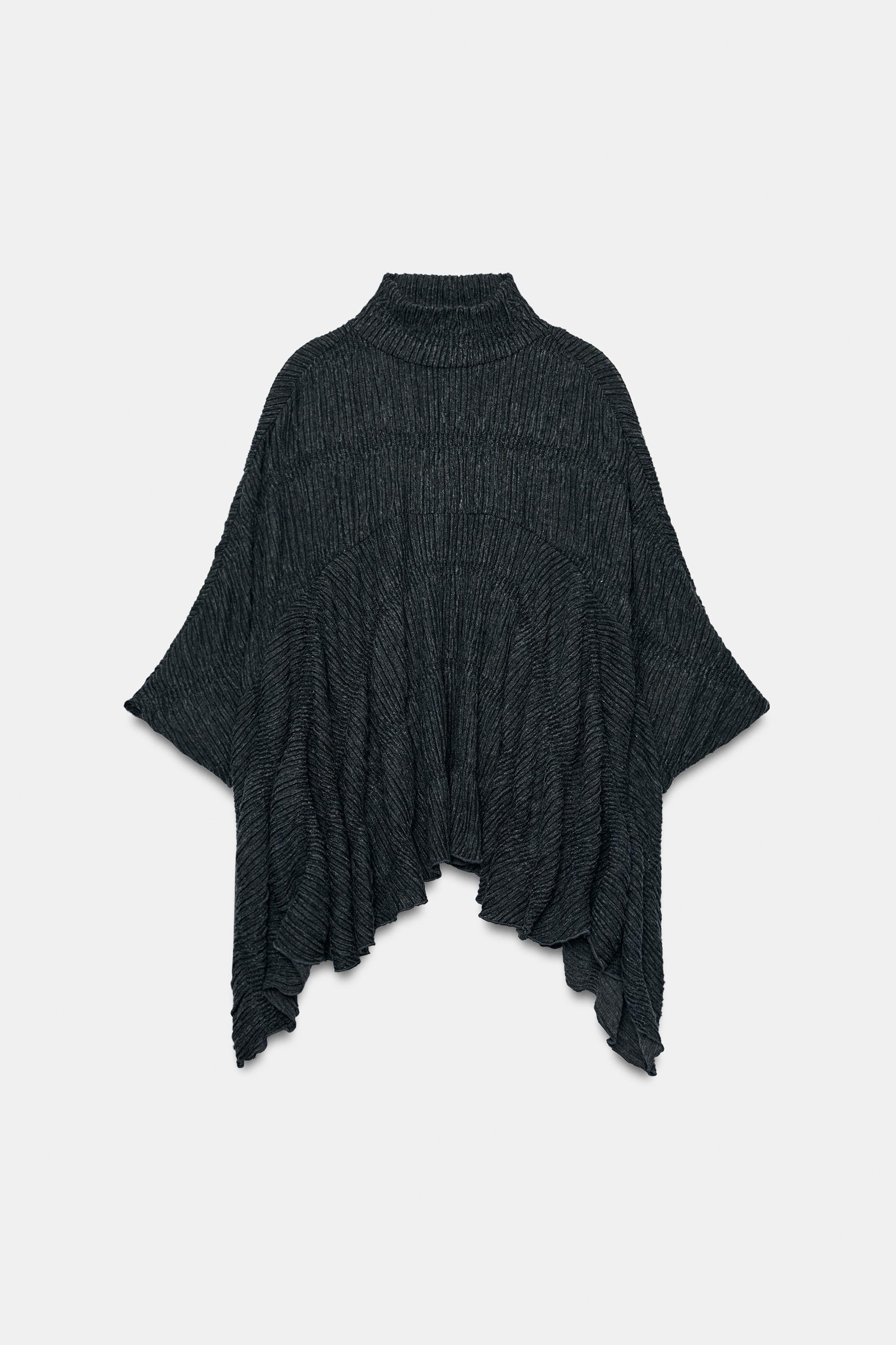 SOFT HIGH NECK CAPE TOP by ZARA