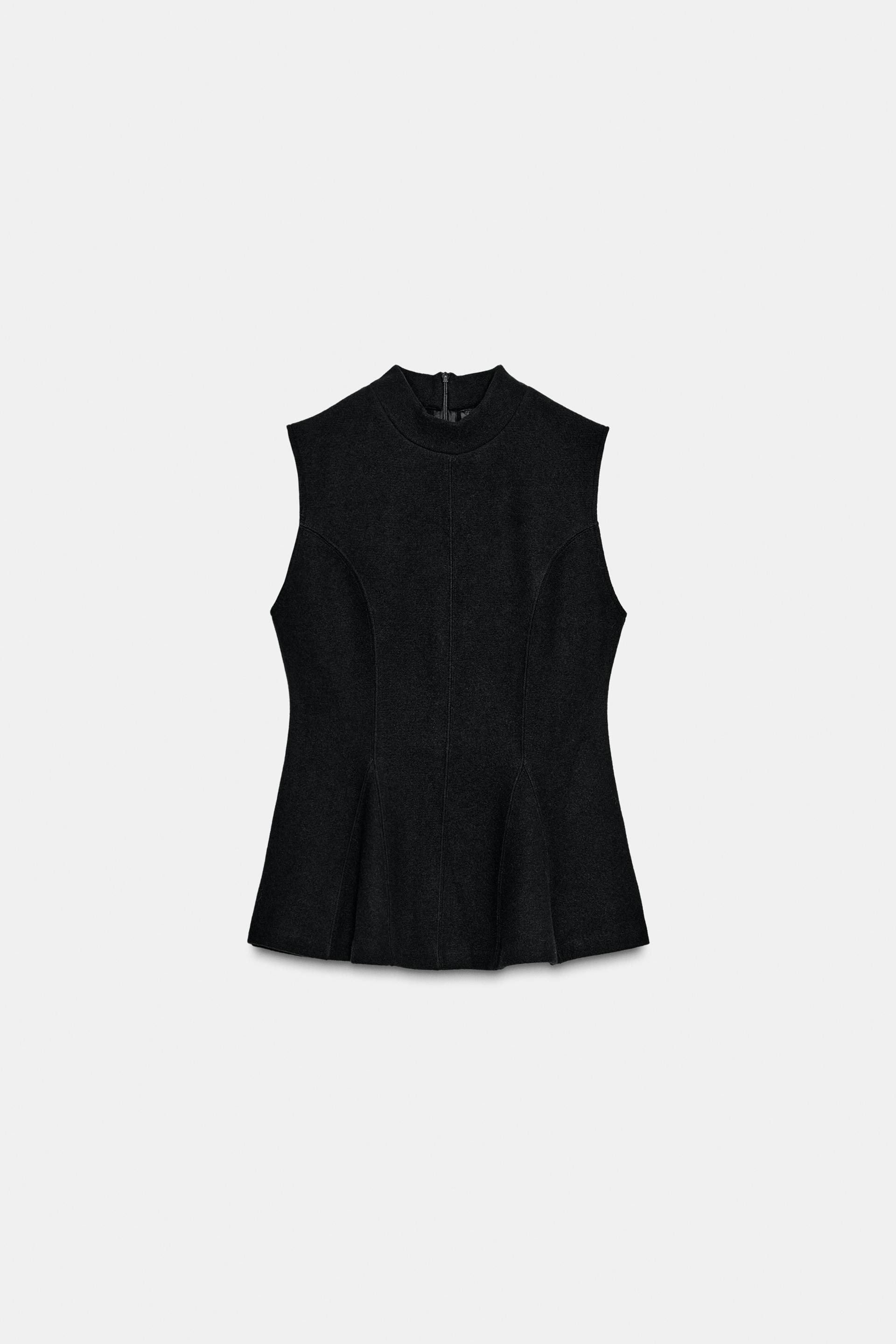 SOFT PEPLUM TOP by ZARA