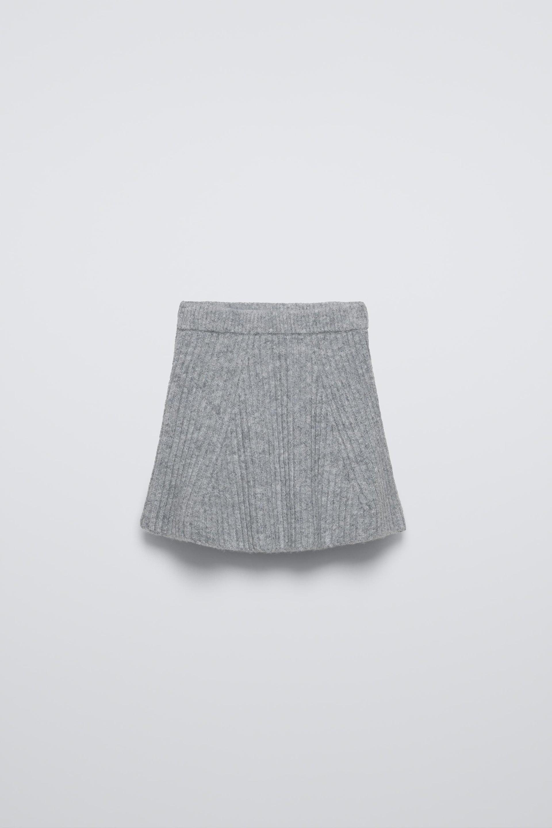 SOFT TOUCH RIBBED KNIT SKIRT by ZARA