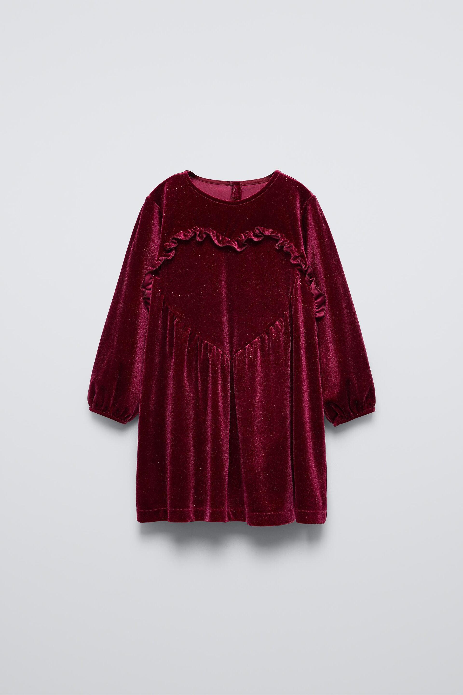 SPARKLY VELVET DRESS by ZARA