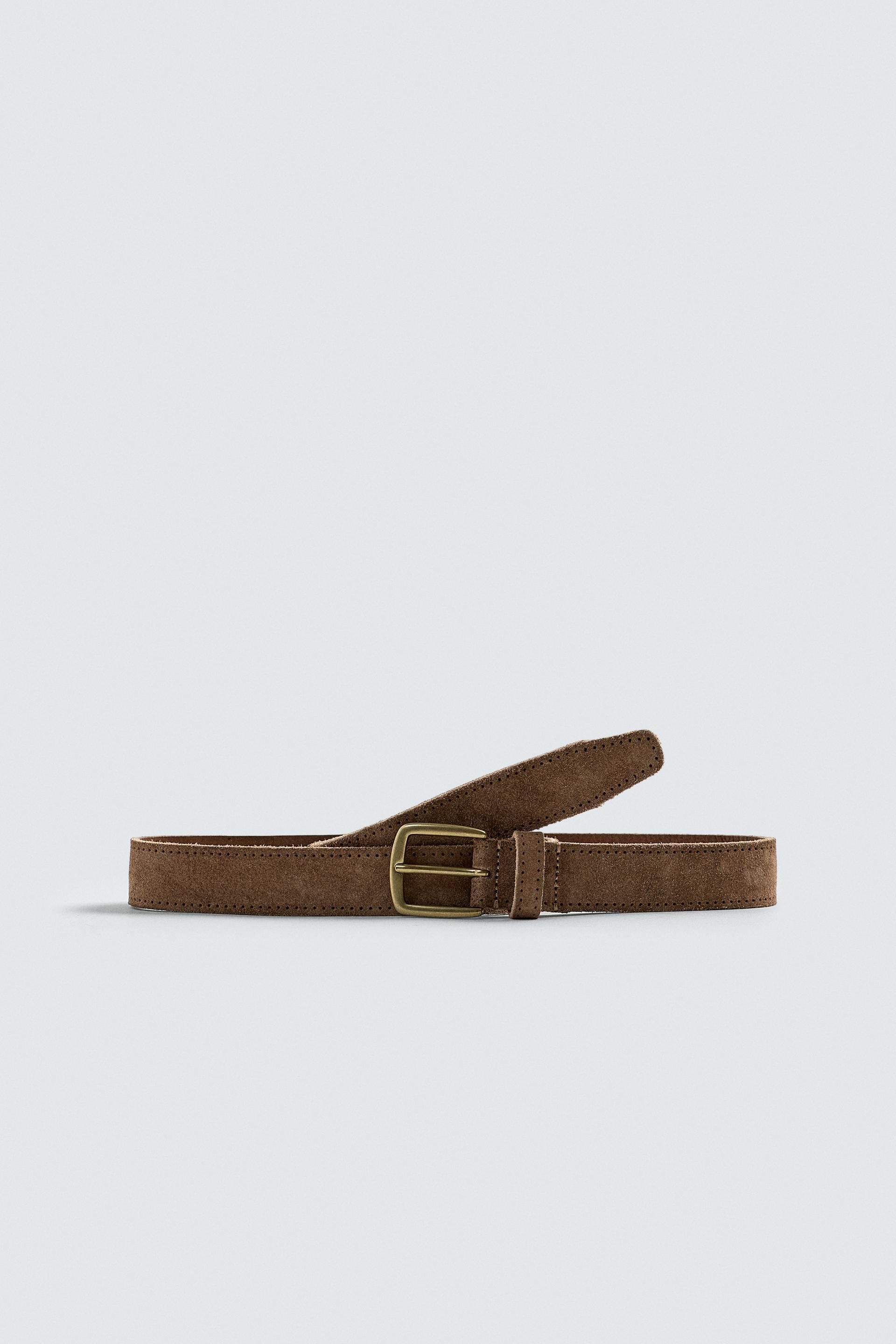 SPLIT LEATHER BELT by ZARA