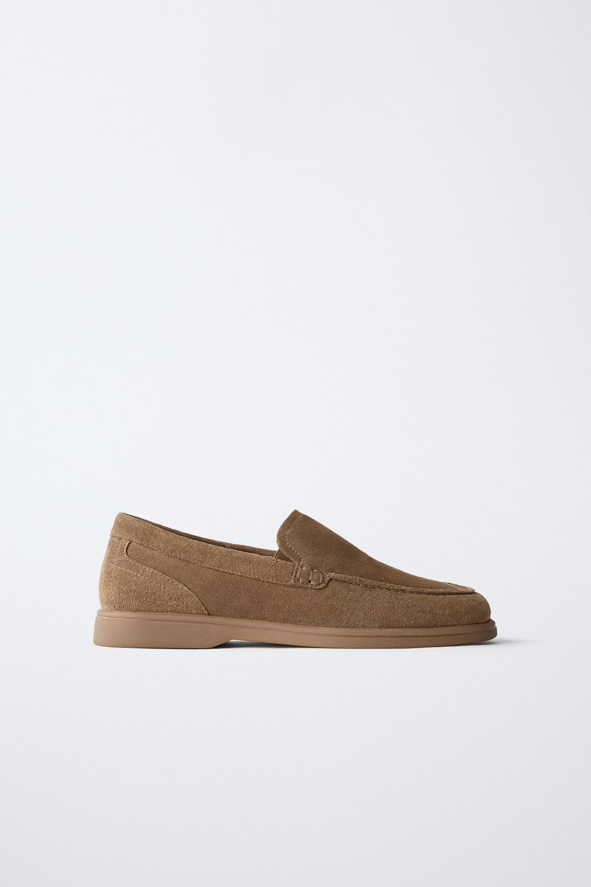 SPLIT SUEDE DECK SHOES by ZARA