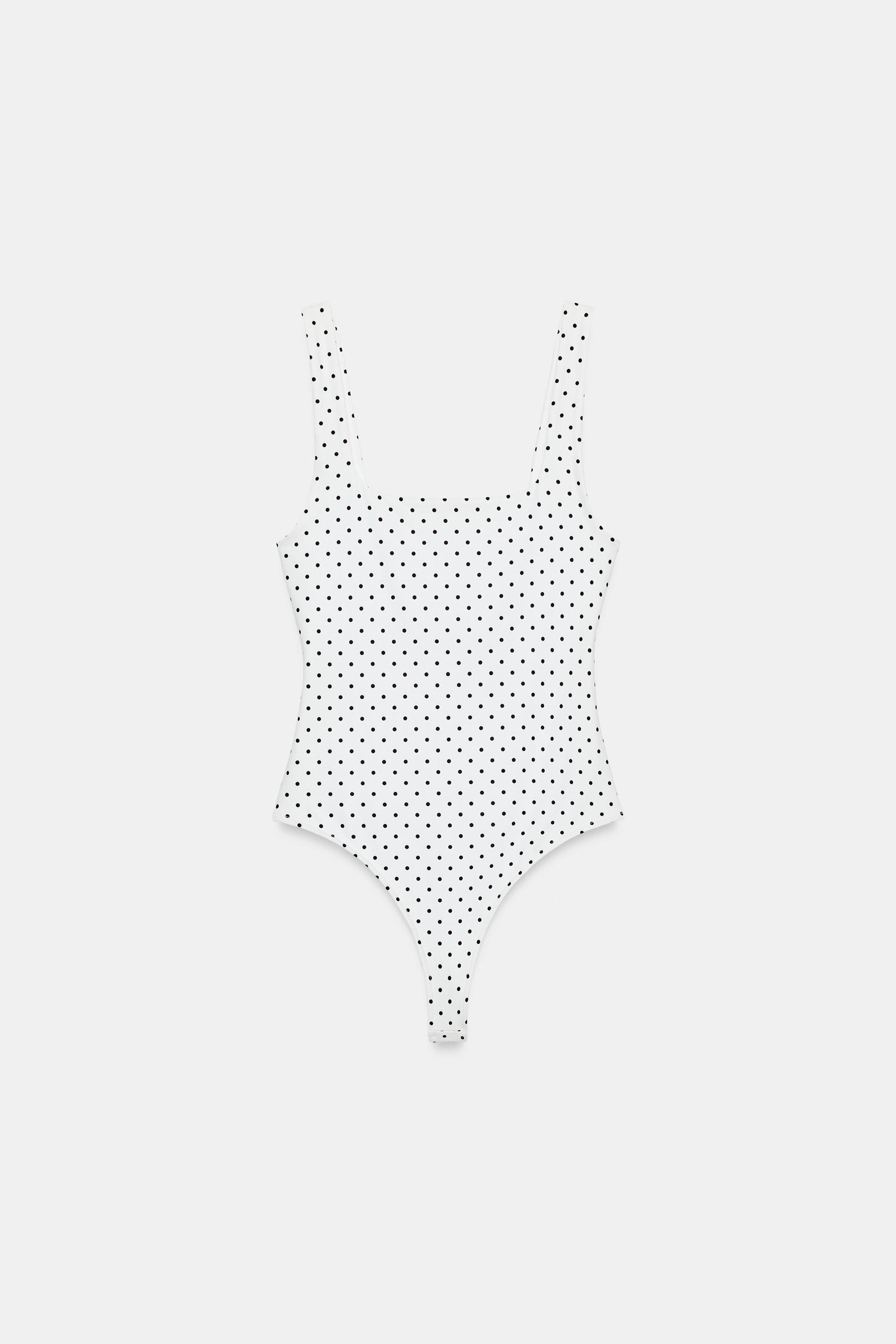 SQUARE NECK STRETCH BODYSUIT by ZARA