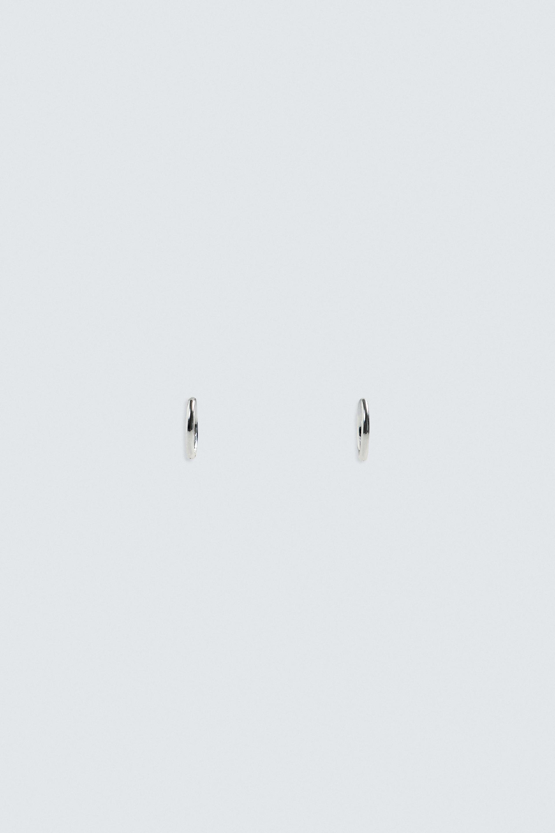 STAINLESS STEEL HOOP EARRINGS by ZARA