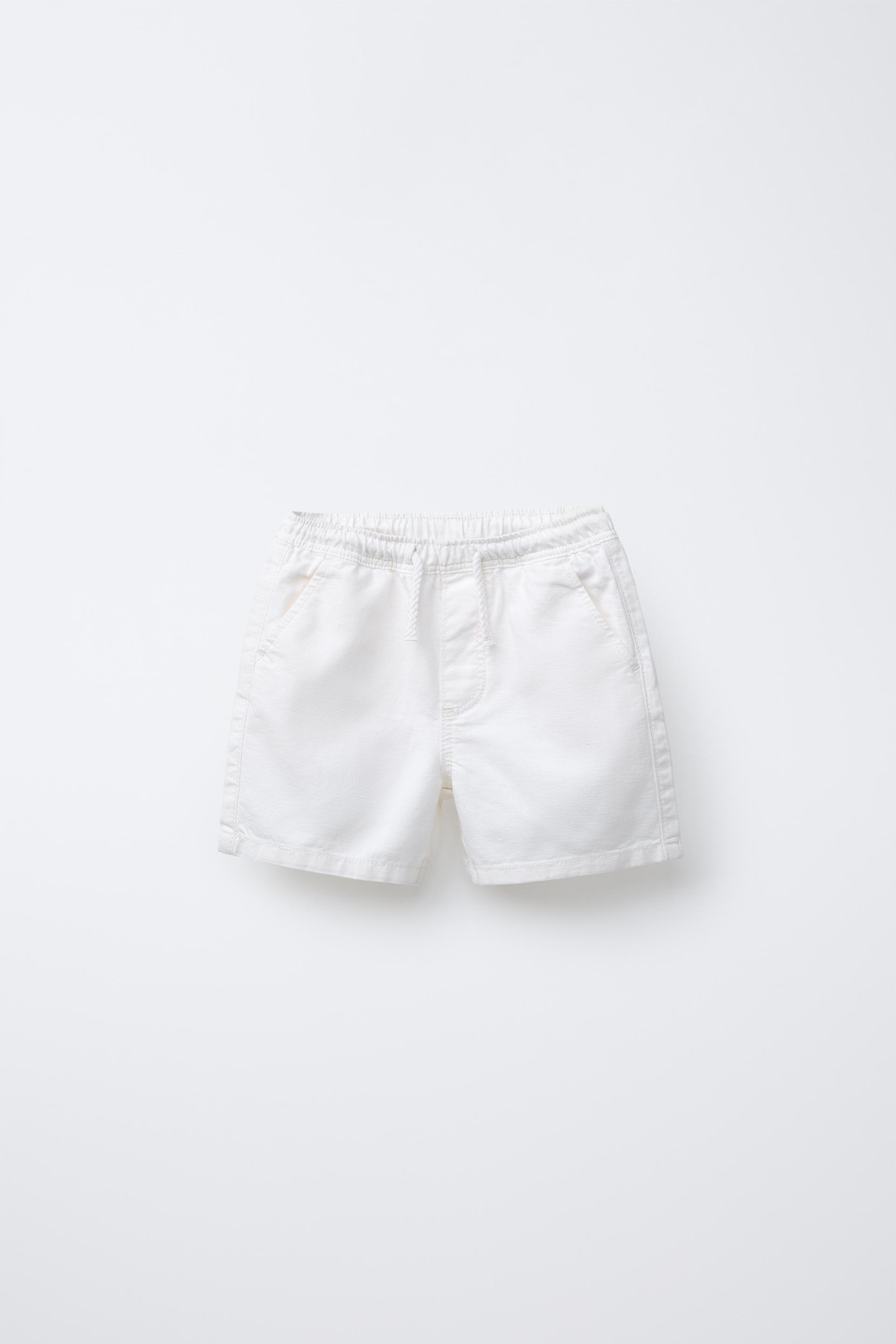 STANDARD LINEN AND COTTON SHORTS by ZARA