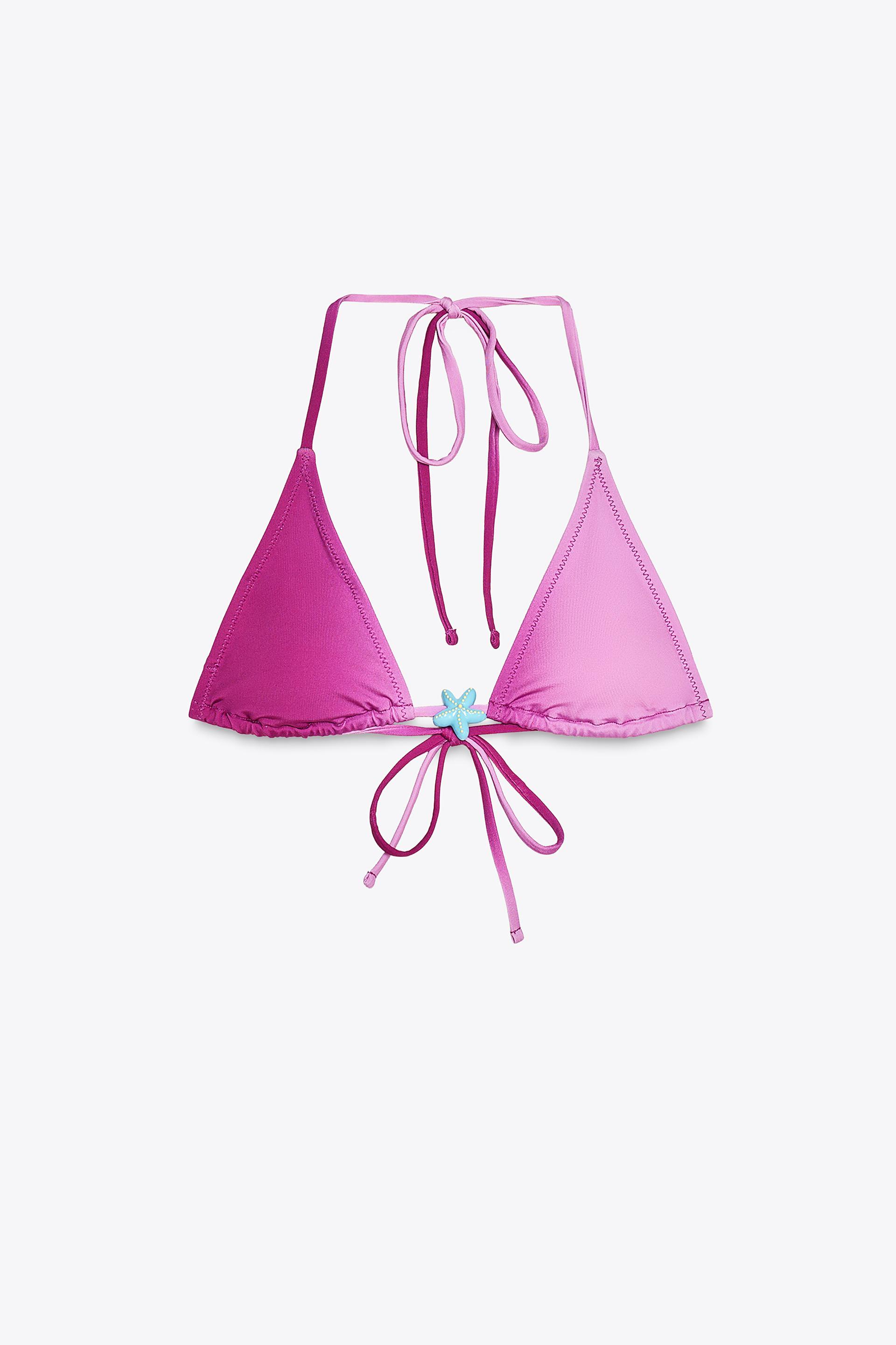 STAR TRIANGLE BIKINI TOP by ZARA