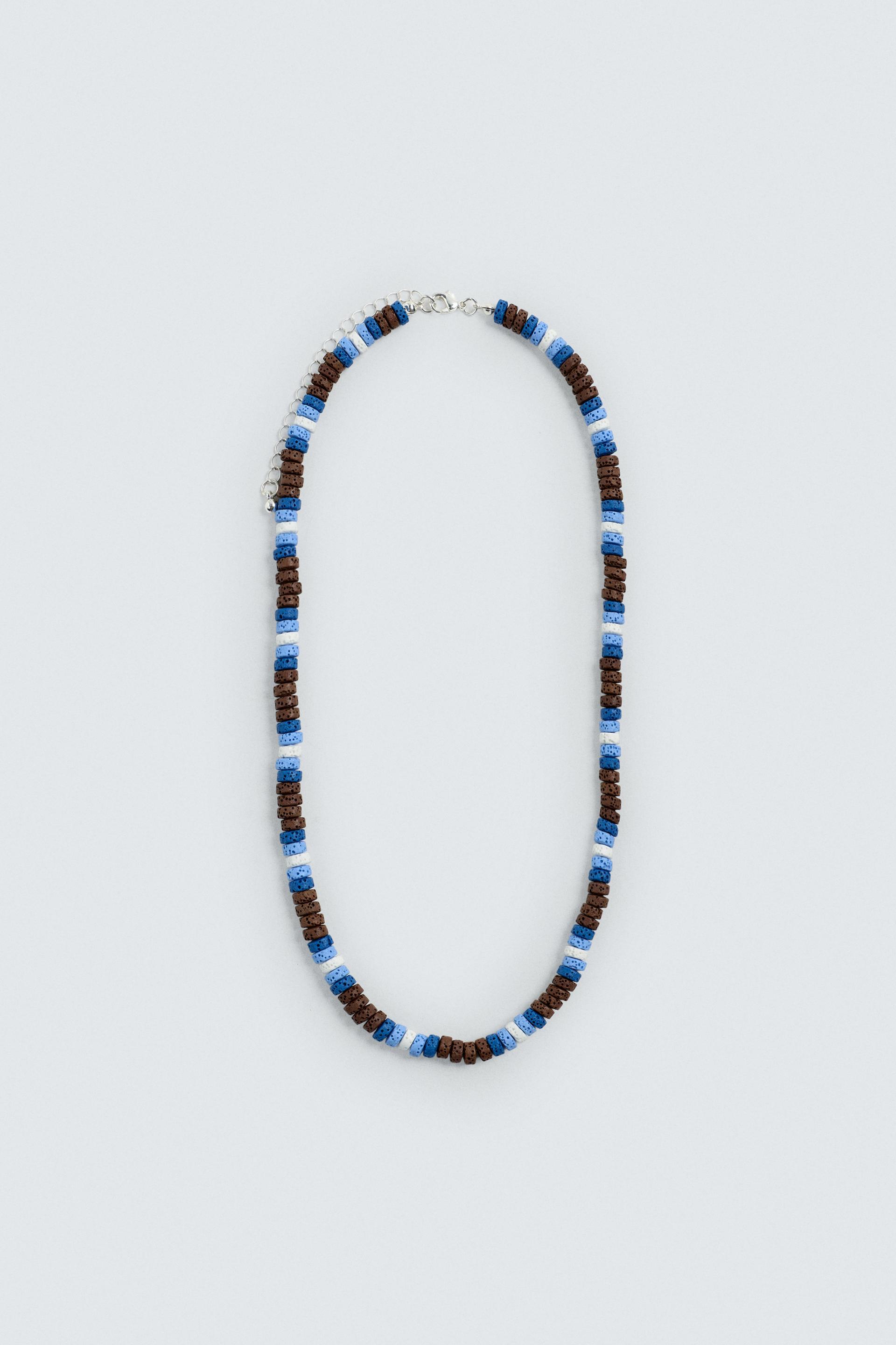 STONE BEAD NECKLACE by ZARA